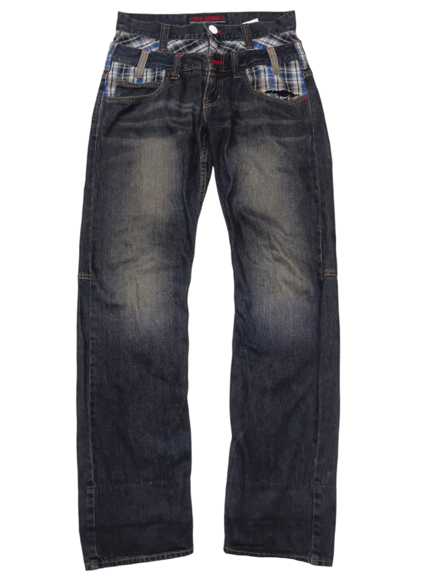 14th Addiction × If Six Was Nine Flare Jack Serika Double Waist Jeans Size US 30 / EU 46 - 2 Thumbnail
