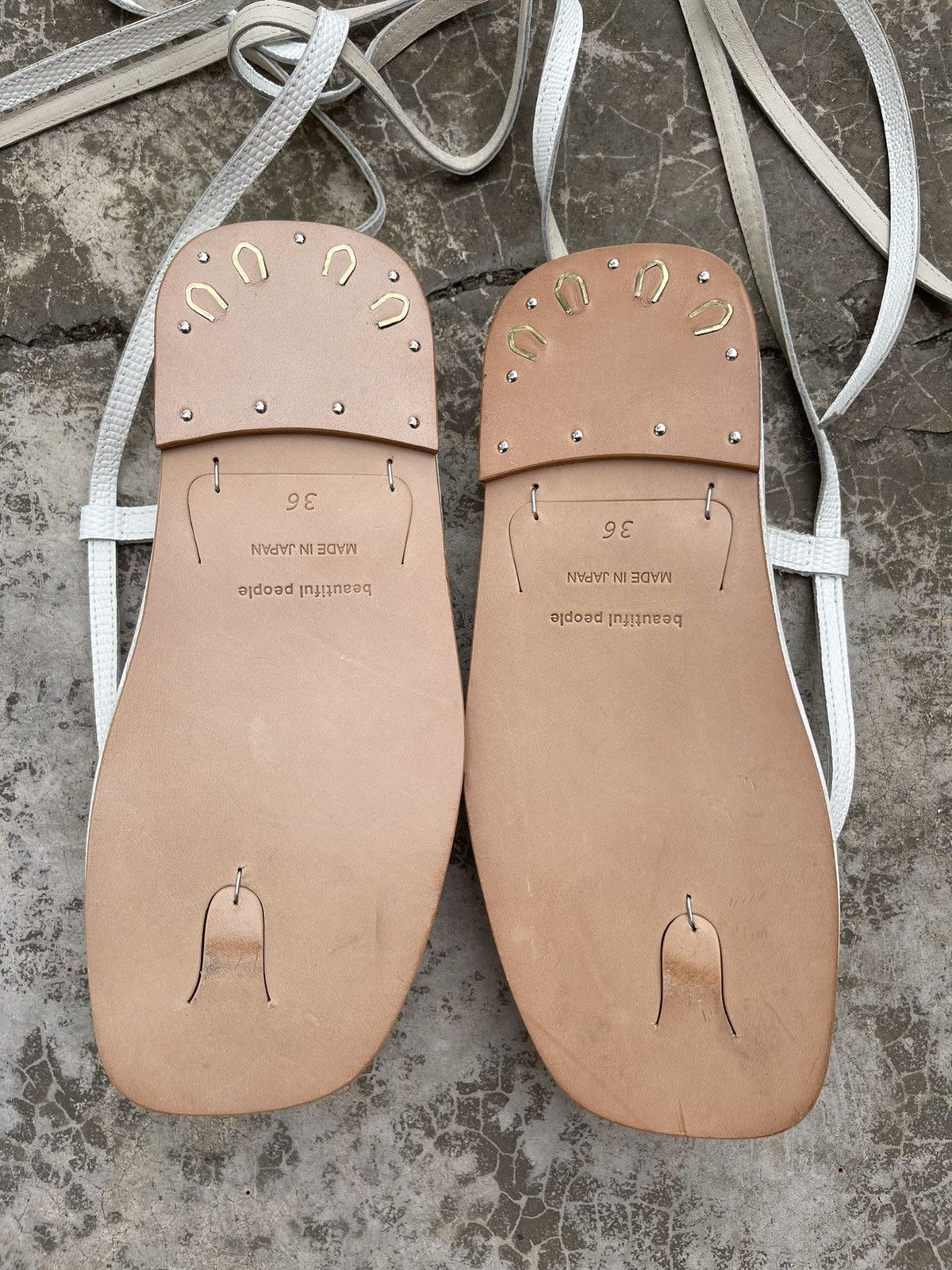 Japanese Brand Beautiful People Creations Tokyo Leather Sandal 36 Size US 6 / IT 36 - 5 Thumbnail