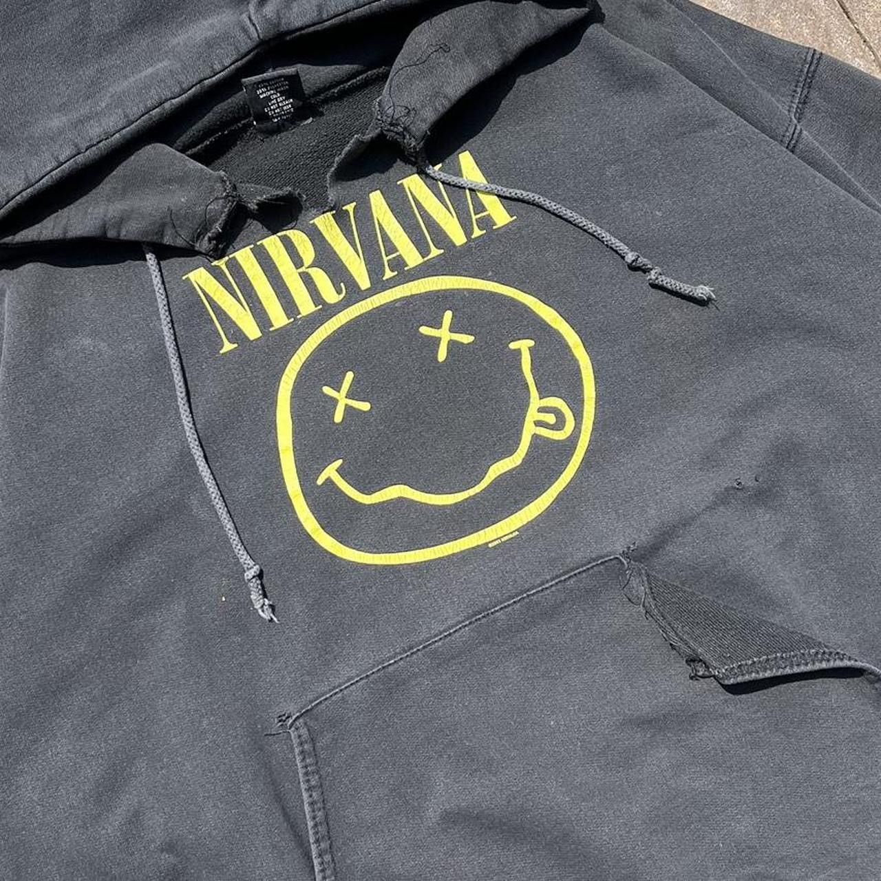 Band Tees × Nirvana × Vintage Vintage Y2K Nirvana Band Music Hoodie Sweatshirt Size US M / EU 48-50 / 2 - 3 Thumbnail
