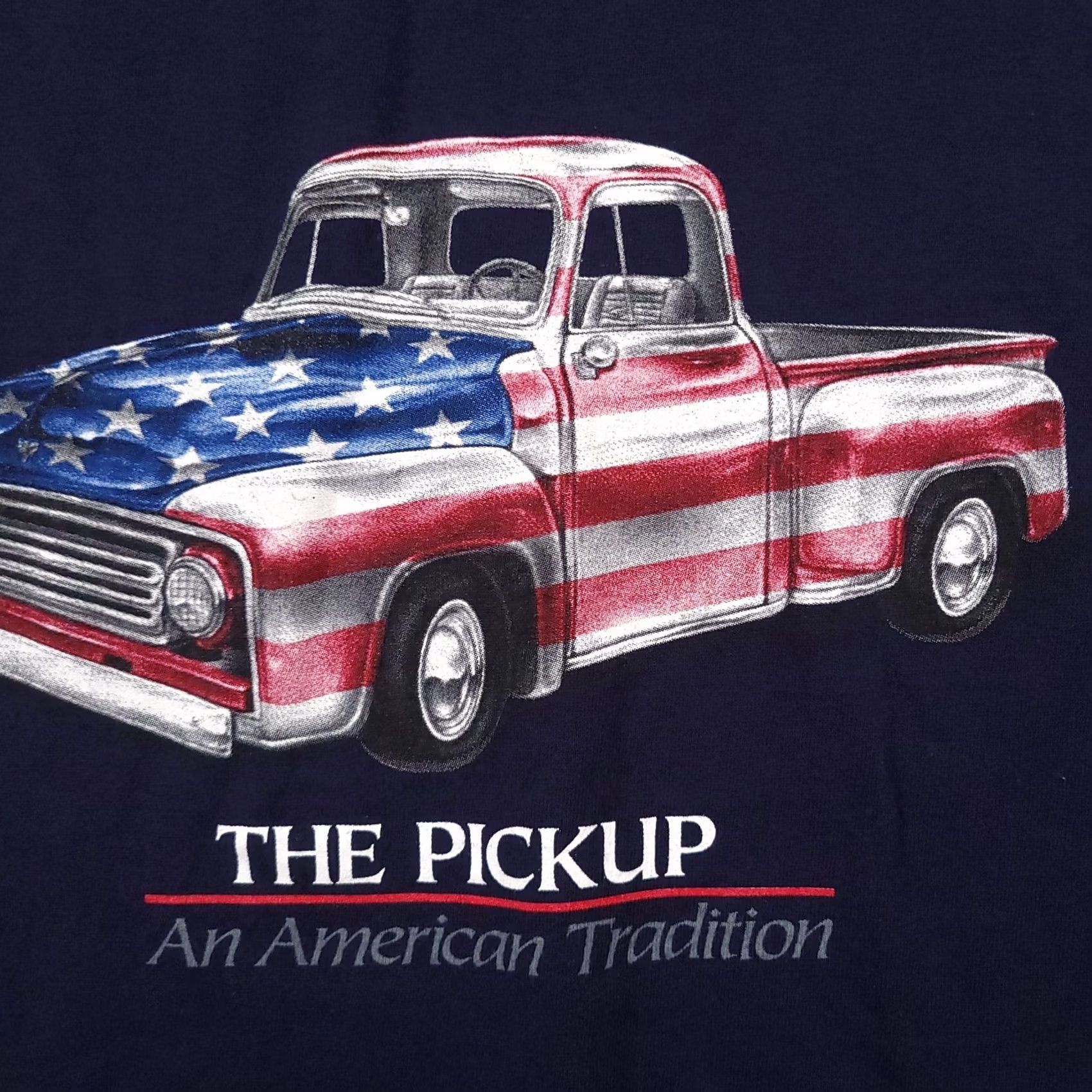 Delta VINTAGE Pickup Truck Shirt Mens XL Blue Short Sleeve American Tradition USA Dad Tee Size US XL / EU 56 / 4 - 4 Thumbnail