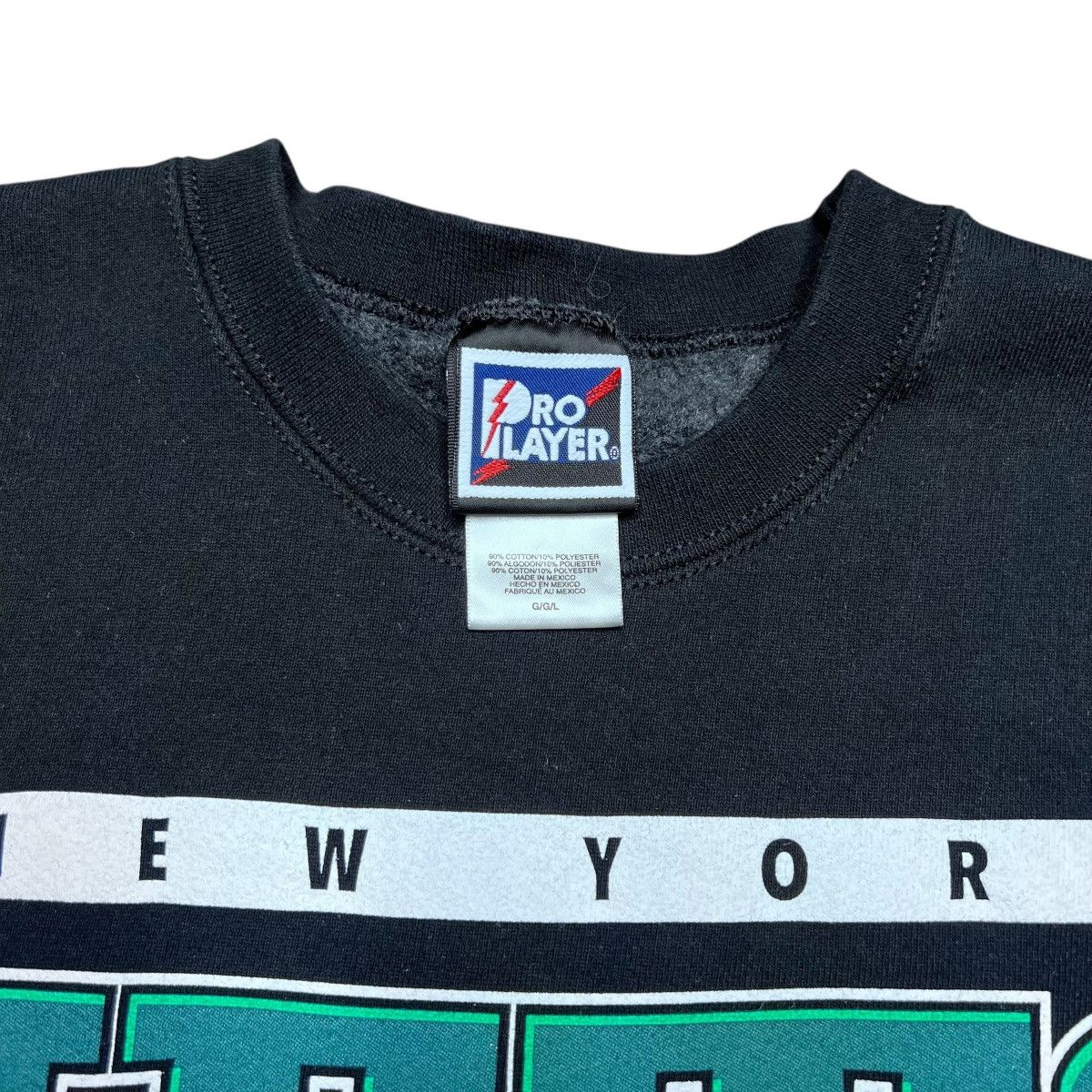 Pro Player 1990s NFL New York Jets Pro Player Spell Out 3D Sweatshirt Size US L / EU 52-54 / 3 - 2 Thumbnail