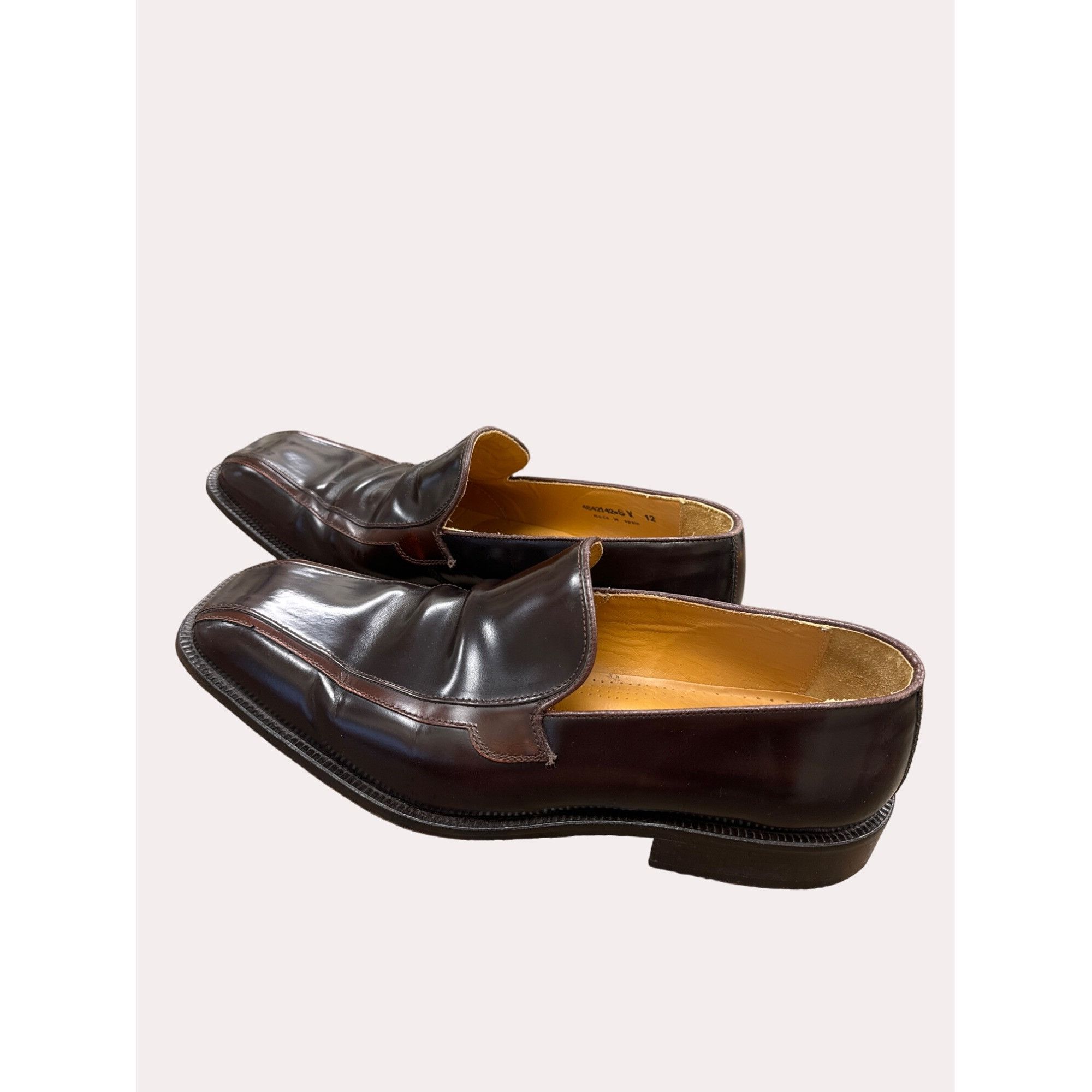 Sandro Moscoloni Sandro Moscoloni men’s brown leather dress loafer shoes size Size US 12 / EU 45 - 3 Thumbnail