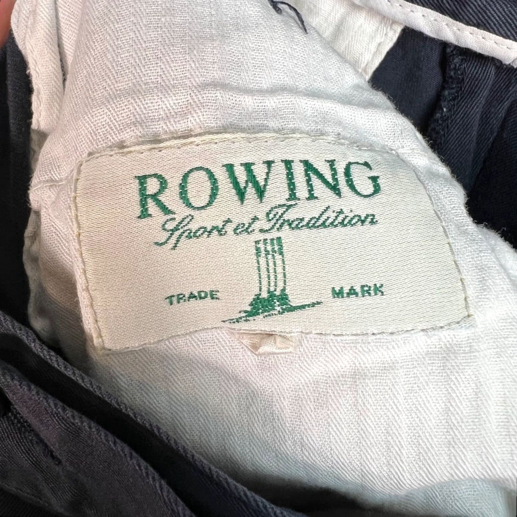 Vintage Rowing Mens Cotton Blue Pants Size 40 Chino Sports Pocket Front Pleated 29 Inseam Mens Size US 28 / EU 44 - 5 Thumbnail