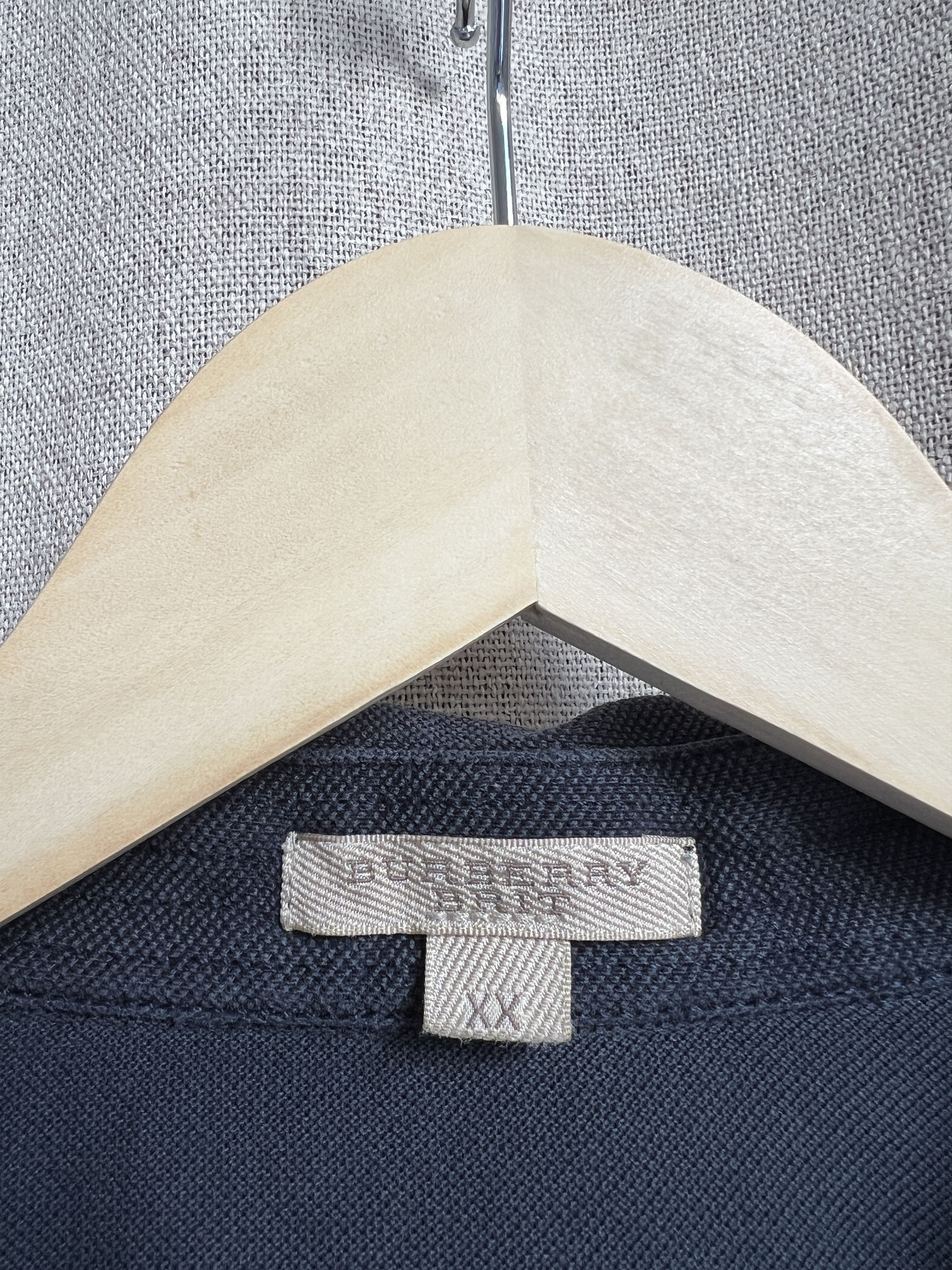 Burberry Burberry Brit Nova Check Navy Polo Shirt Size US XL / EU 56 / 4 - 7 Thumbnail