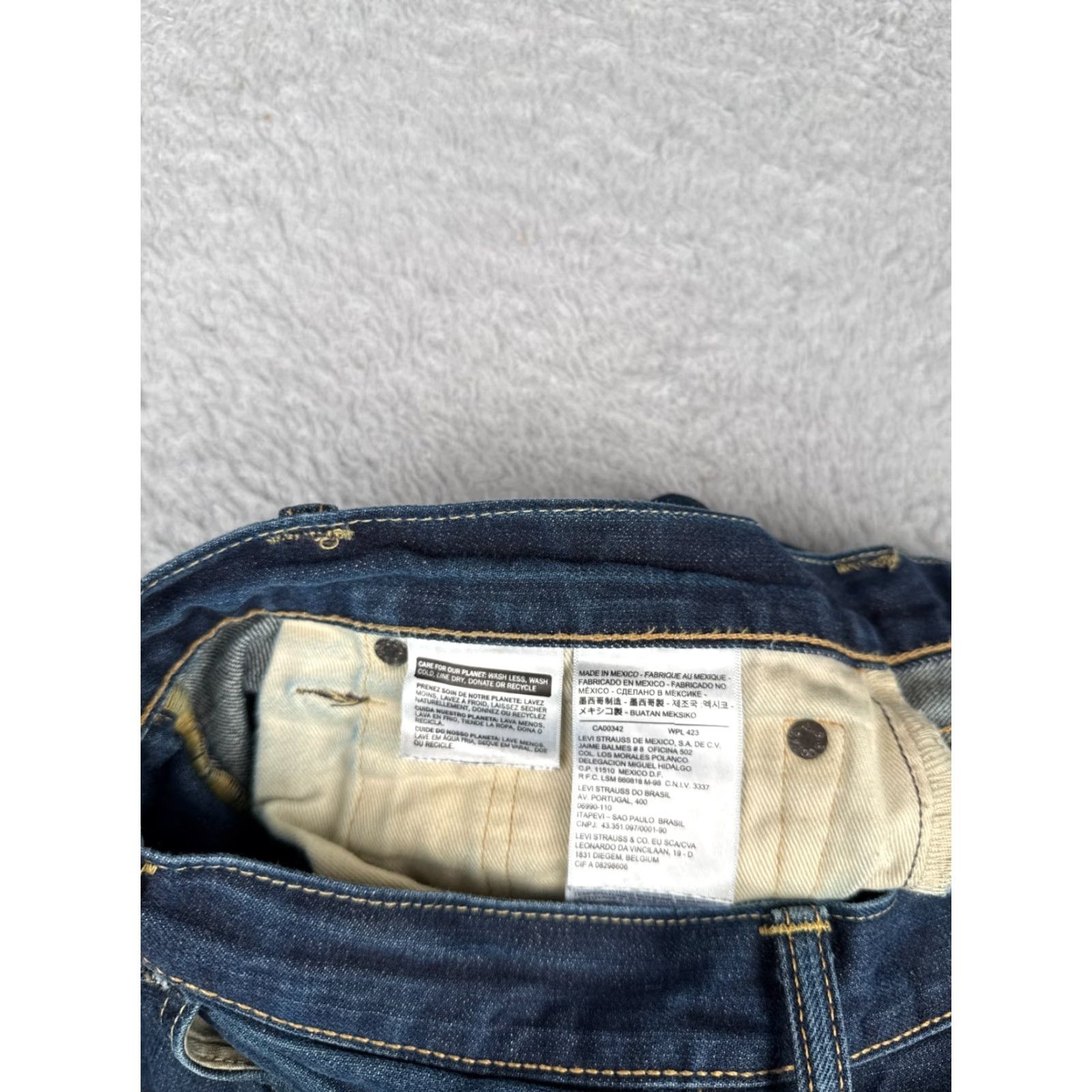 Levi's Levis Jeans Adult 32 Blue Denim 511 32x33 Cotton Blend Premium Big E Size US 32 / EU 48 - 6 Thumbnail