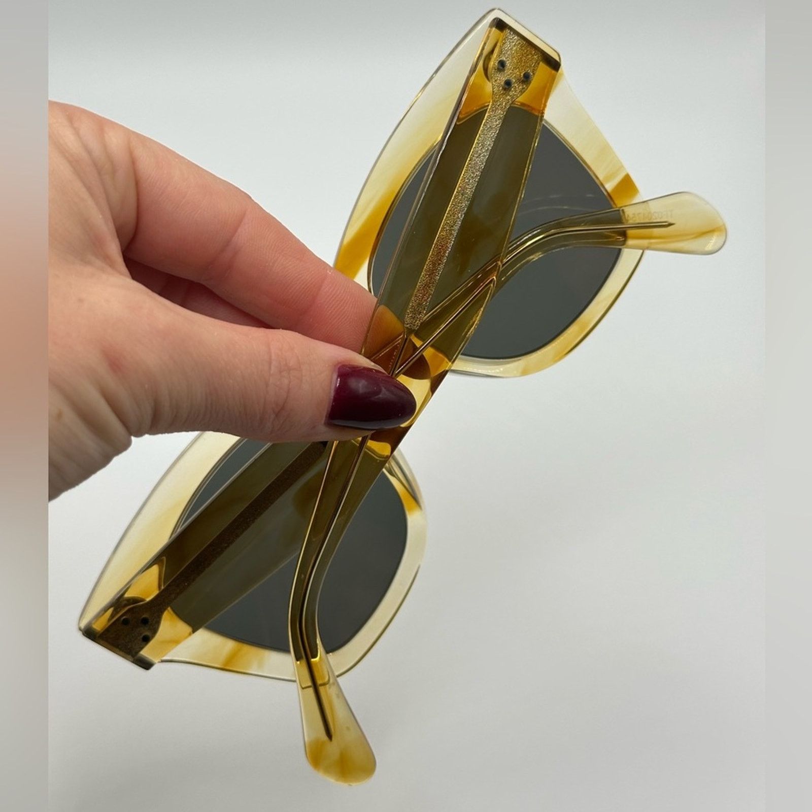 Celine NEW CELINE Sunglasses CL4004IN/S 56C Yellow Clear Women Size ONE SIZE - 6 Thumbnail