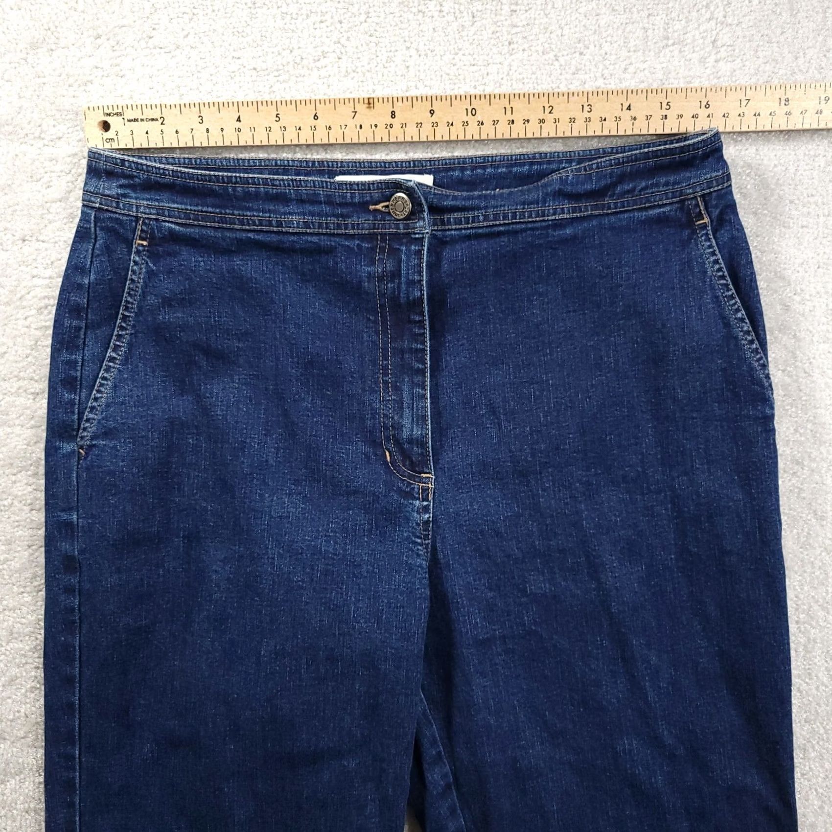 Denime Jones Wear Sport Jeans Womens 14 Straight Denim Pants Ladies Medium Wash Blue Womens Regular Jeans Tall? Size 36" / US 14 / IT 50 - 3 Thumbnail