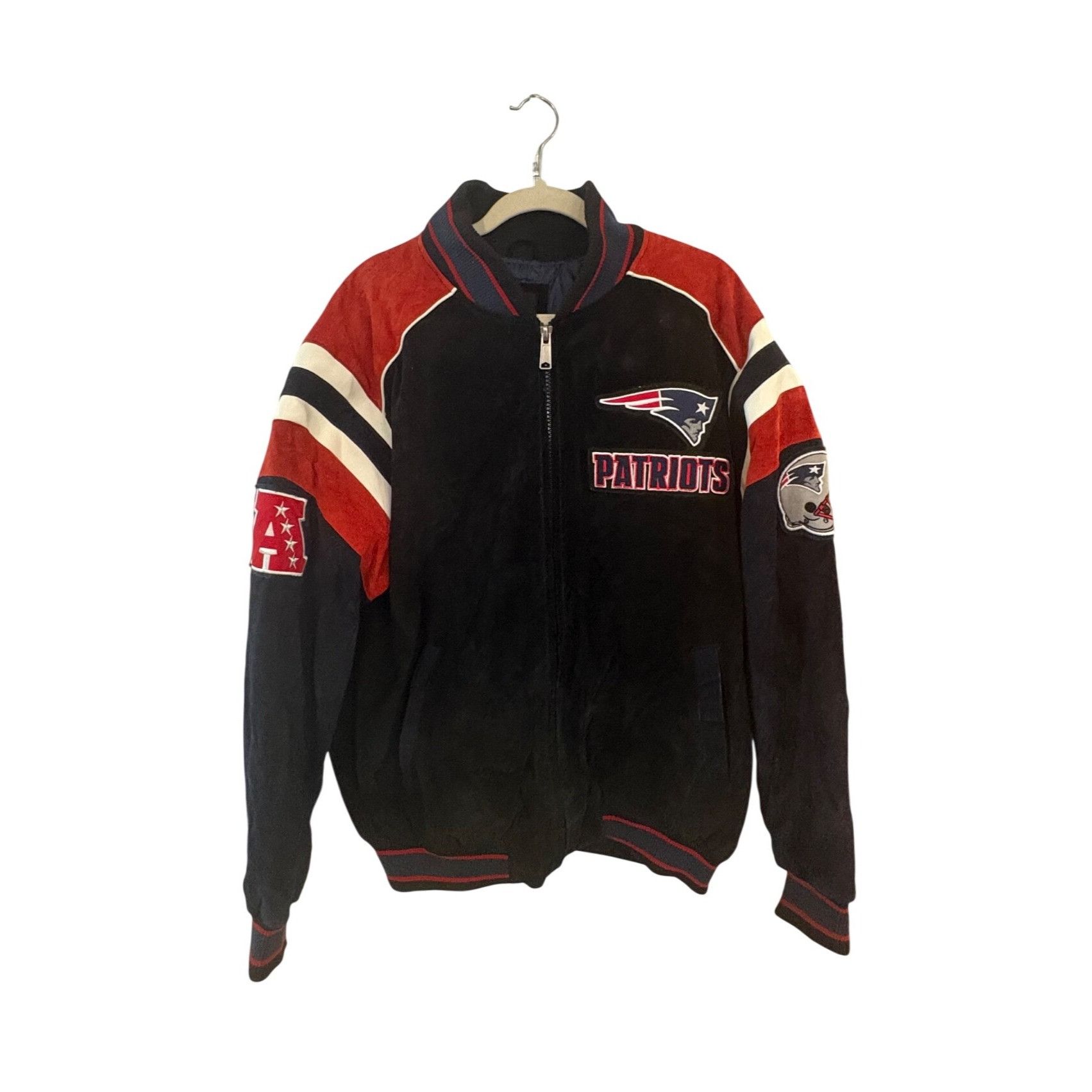 NFL New England Patriots NFL Men's G-III Faux Leather Suede Jack Size US XL / EU 56 / 4 - 1 Thumbnail