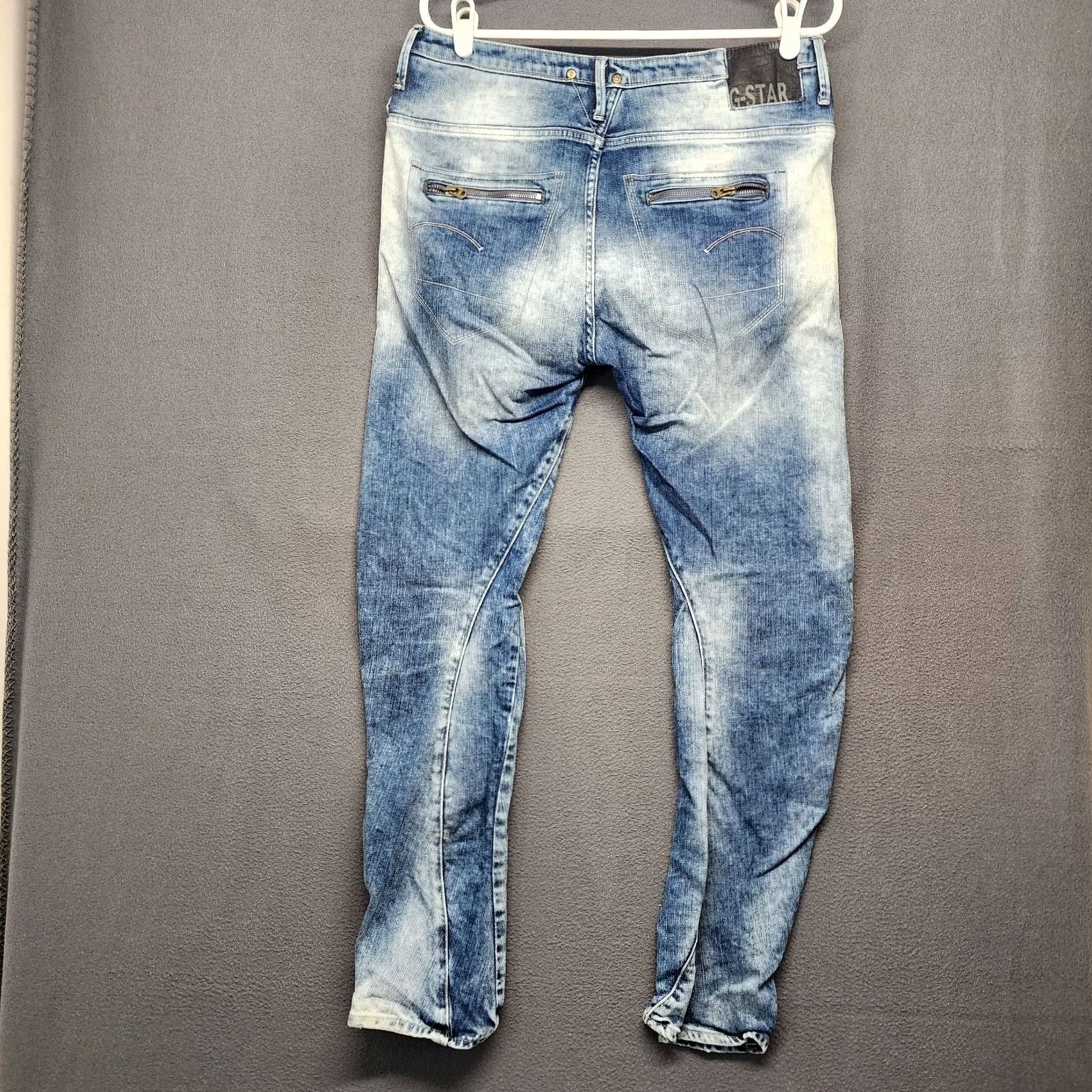 G-Star G Star Raw ARC Juke 3D Tapered Jeans Womens 30x34 Light Wash Size 30" / US 8 / IT 44 - 2 Thumbnail