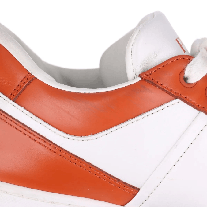 Prada Downtown Leather Sneaker Brown x White Size US 6 / IT 36 - 10 Thumbnail
