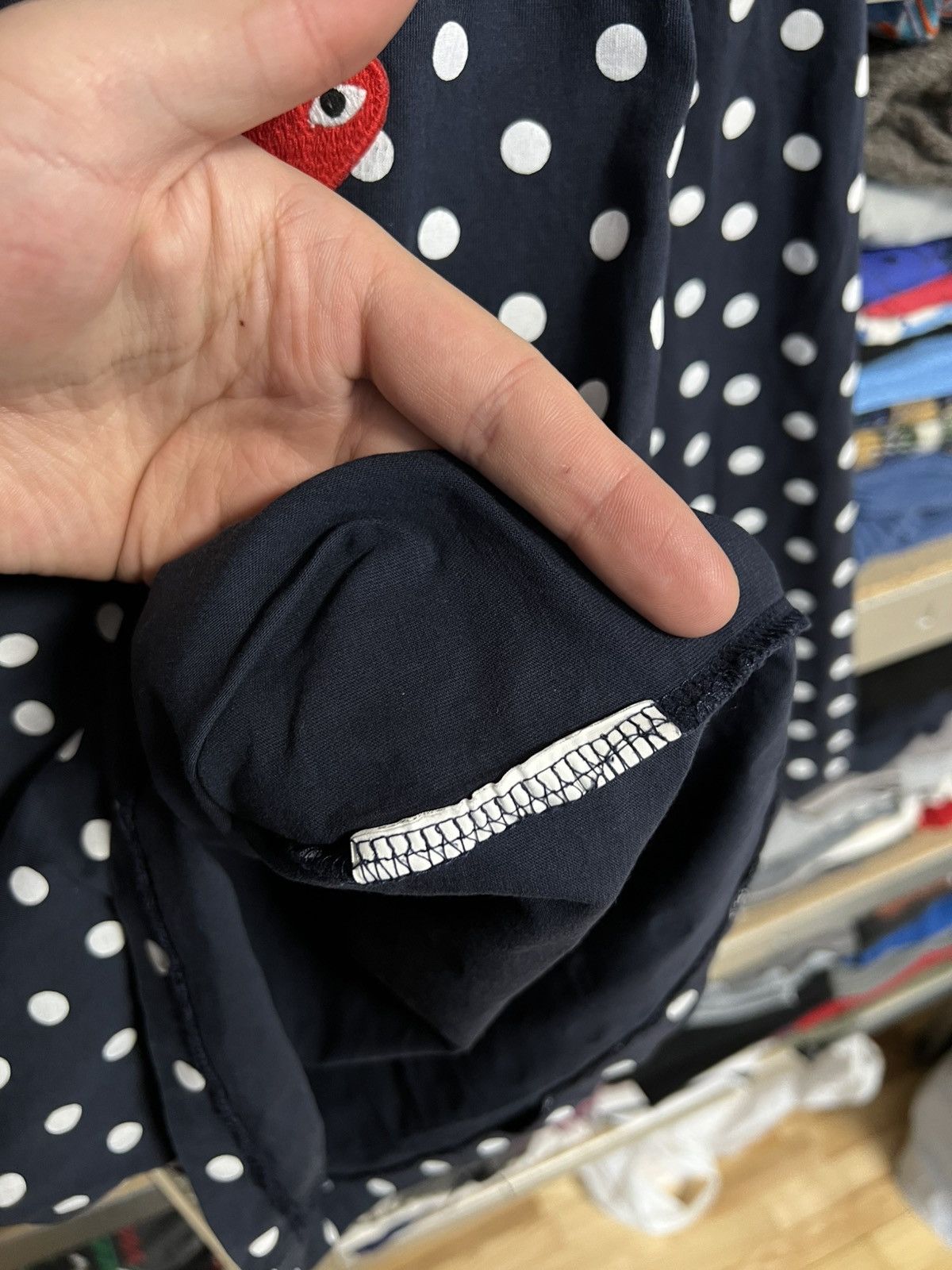 CDG by Comme des Garcons PLAY Comme des Garcons Polka Dot Women's Long Sleeve T-Shirt Size L / US 10 / IT 46 - 5 Thumbnail