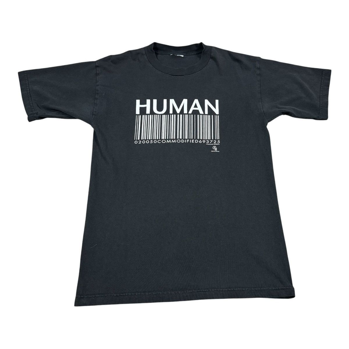 Vintage Vintage Human Barcode Commodified Black Shirt Men's Medium Size US M / EU 48-50 / 2 - 1 Thumbnail