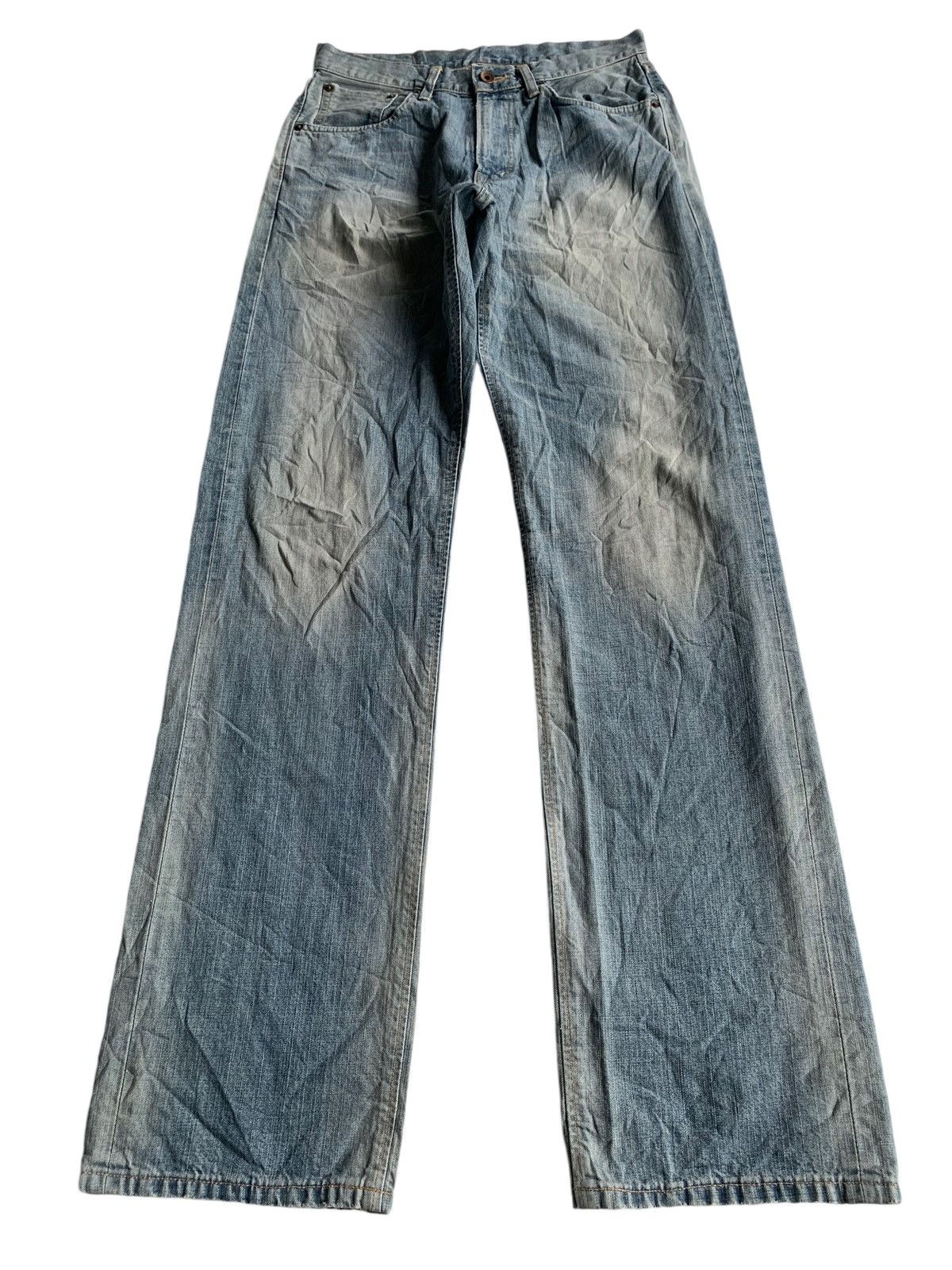 Edwin × Japanese Brand Edwin 505Z Selvedge Mudwash Distressed Denim Size US 29 - 3 Thumbnail