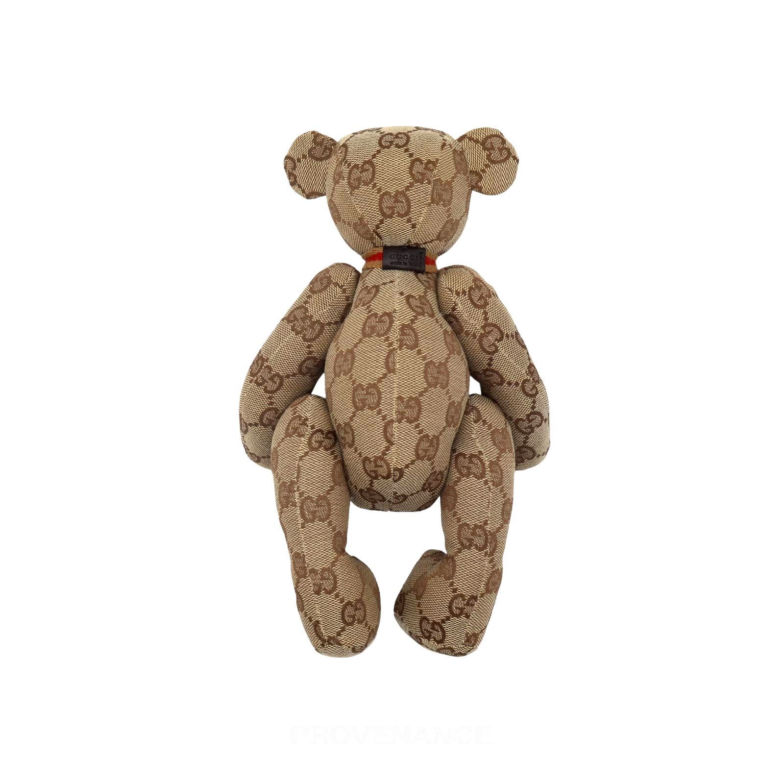 Gucci 🔴 Gucci Teddy Bear - GG Canvas Tan Size ONE SIZE - 5 Thumbnail