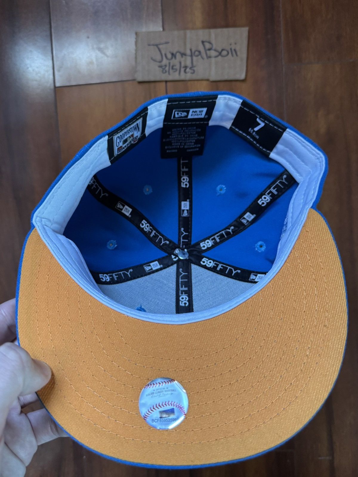 Hat Club Size 7 LA Dodgers 100th Anniversary Patch Daybreakers Fitted Size ONE SIZE - 6 Thumbnail