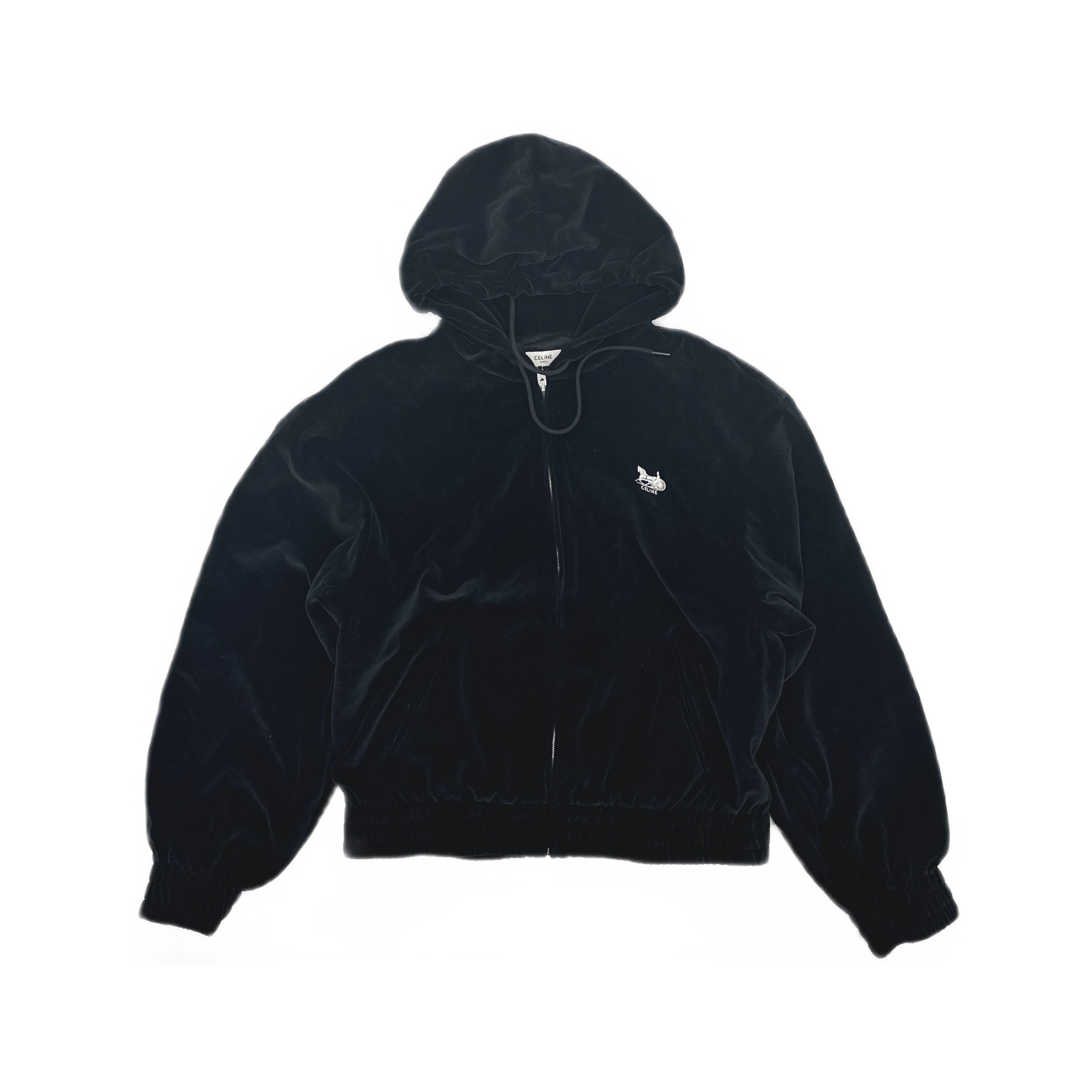 Celine Celine Velvet Zip Hoodie Size XL Size US XL / EU 56 / 4 - 1 Thumbnail