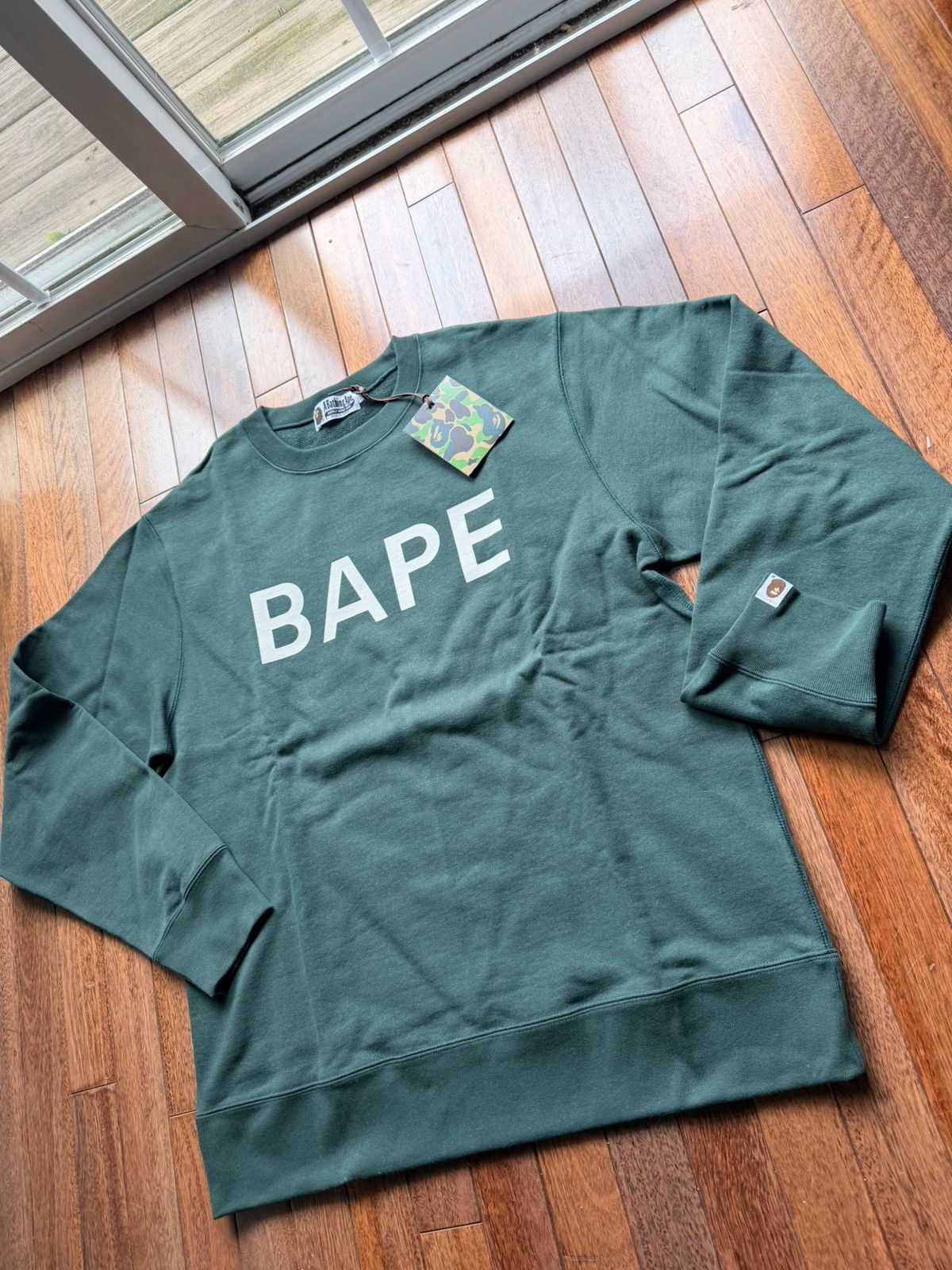 Bape BAPE X HIDDEN BATHING APE CREWNECK - XL - GREEN Size US XL / EU 56 / 4 - 2 Thumbnail