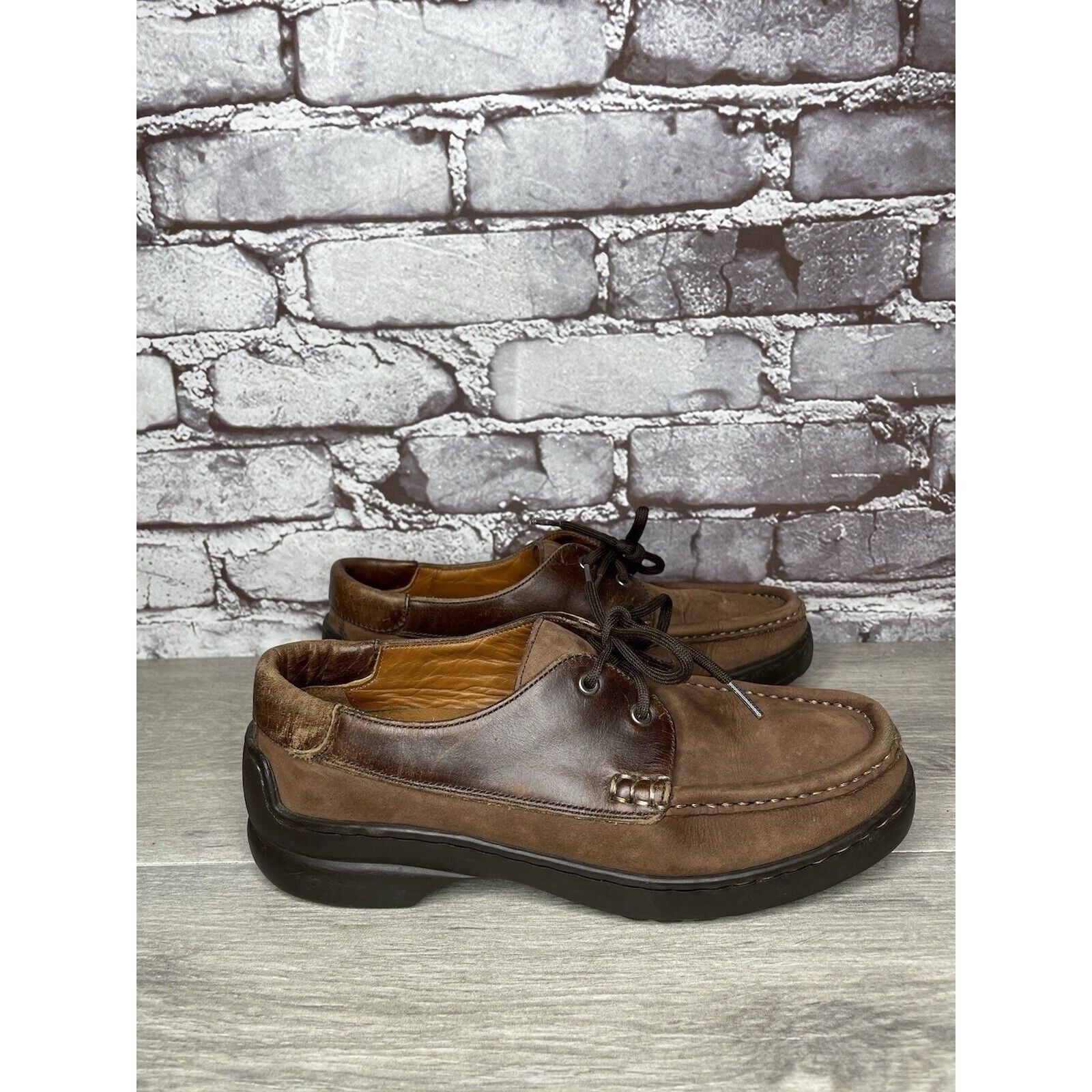 Bally VTG Bally Grimsela Brown Leather Moc Toe Casual Shoes Women’ Size US 7 / IT 37 - 5 Thumbnail