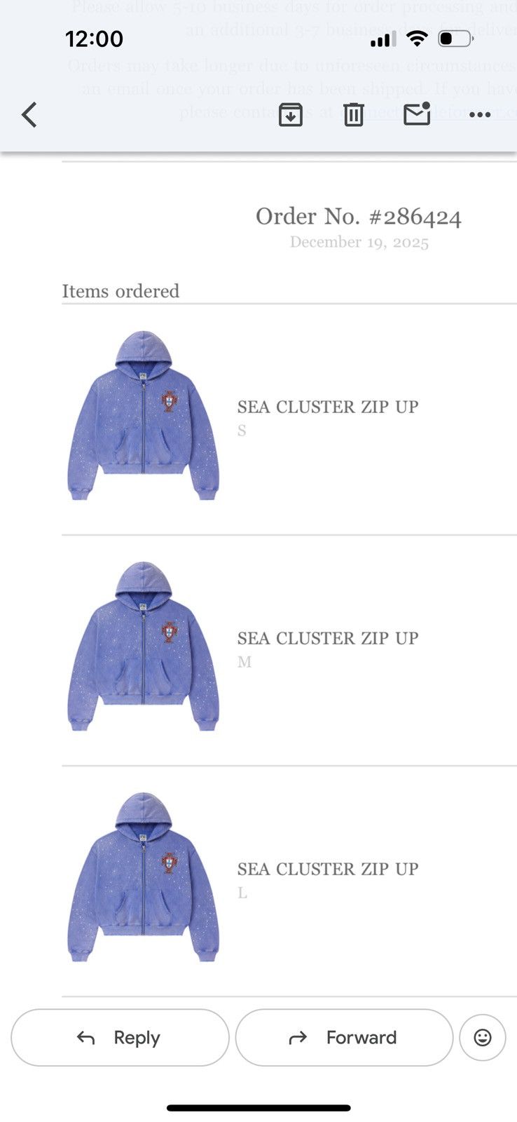 Vale Vale Forever Sea Cluster Zip Up Size US M / EU 48-50 / 2 - 5 Thumbnail