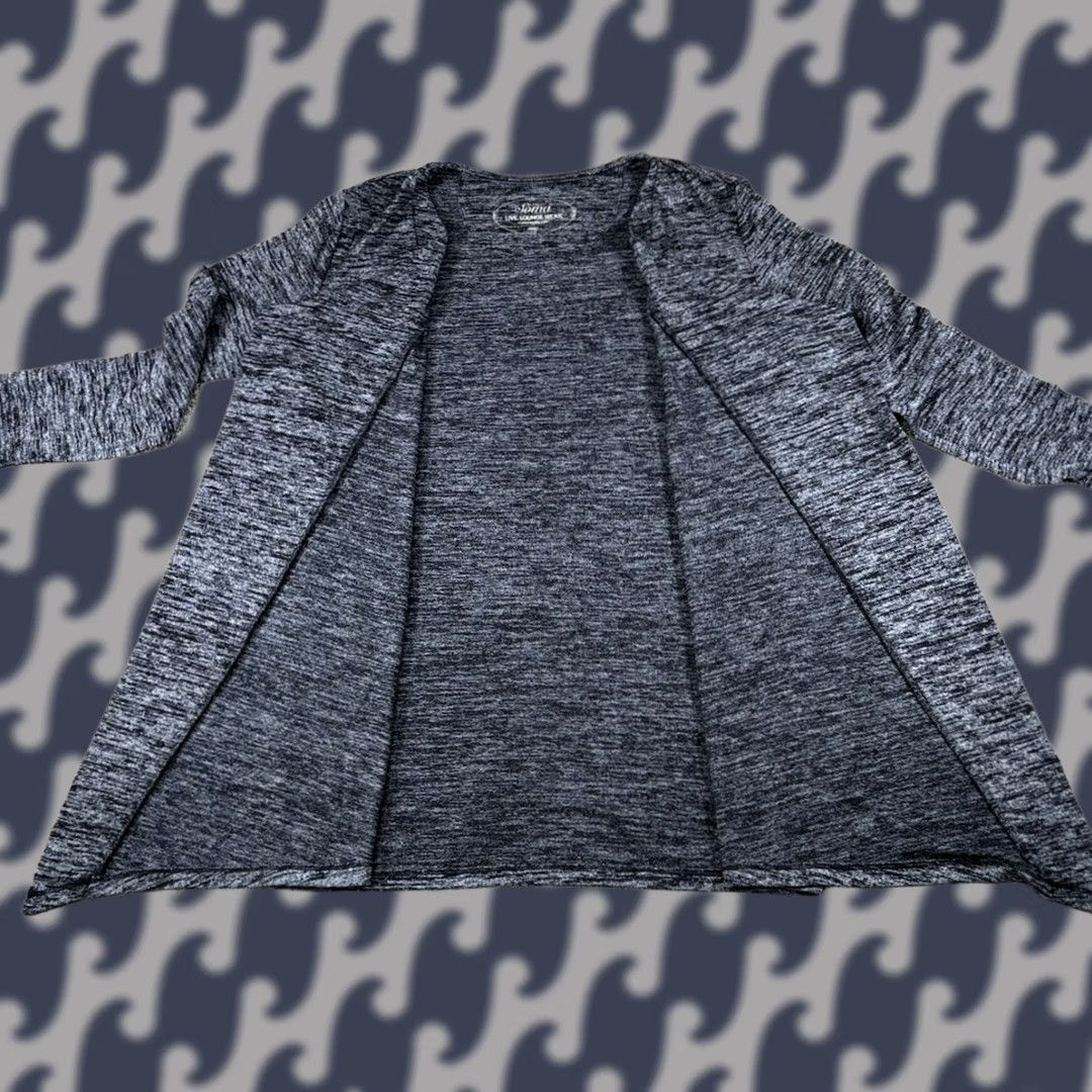 Vintage VINTAGE SOMA Live Lounge Wear Cardigan Sweater Open Draped Gray Womens Small Crew Neck Long Sleeve Cotton? Size S / US 4 / IT 40 - 1 Thumbnail