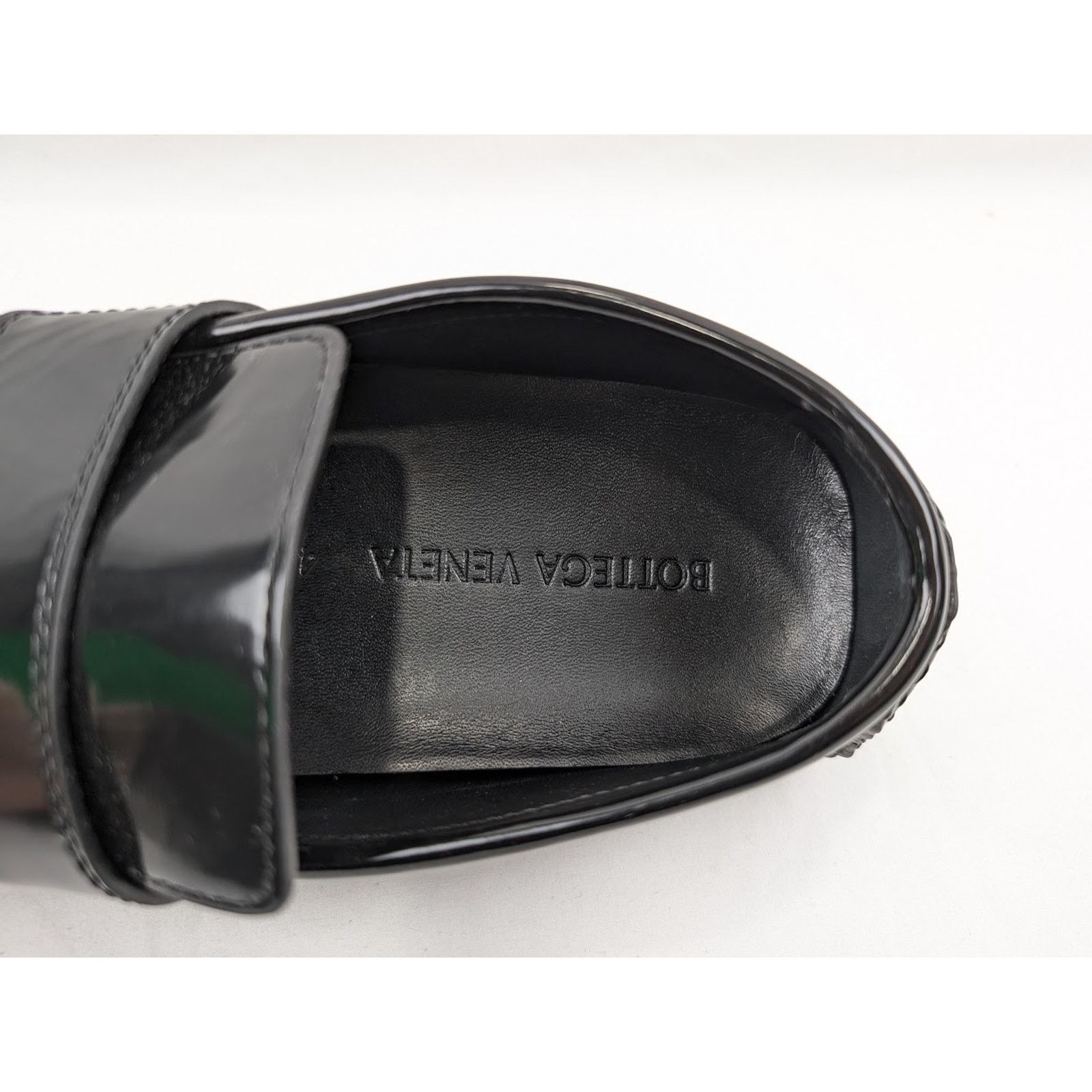 Bottega Veneta o1rshd1 Latex Lux Ride Loafers in Black-Parakeet Size US 11 / EU 44 - 9 Thumbnail