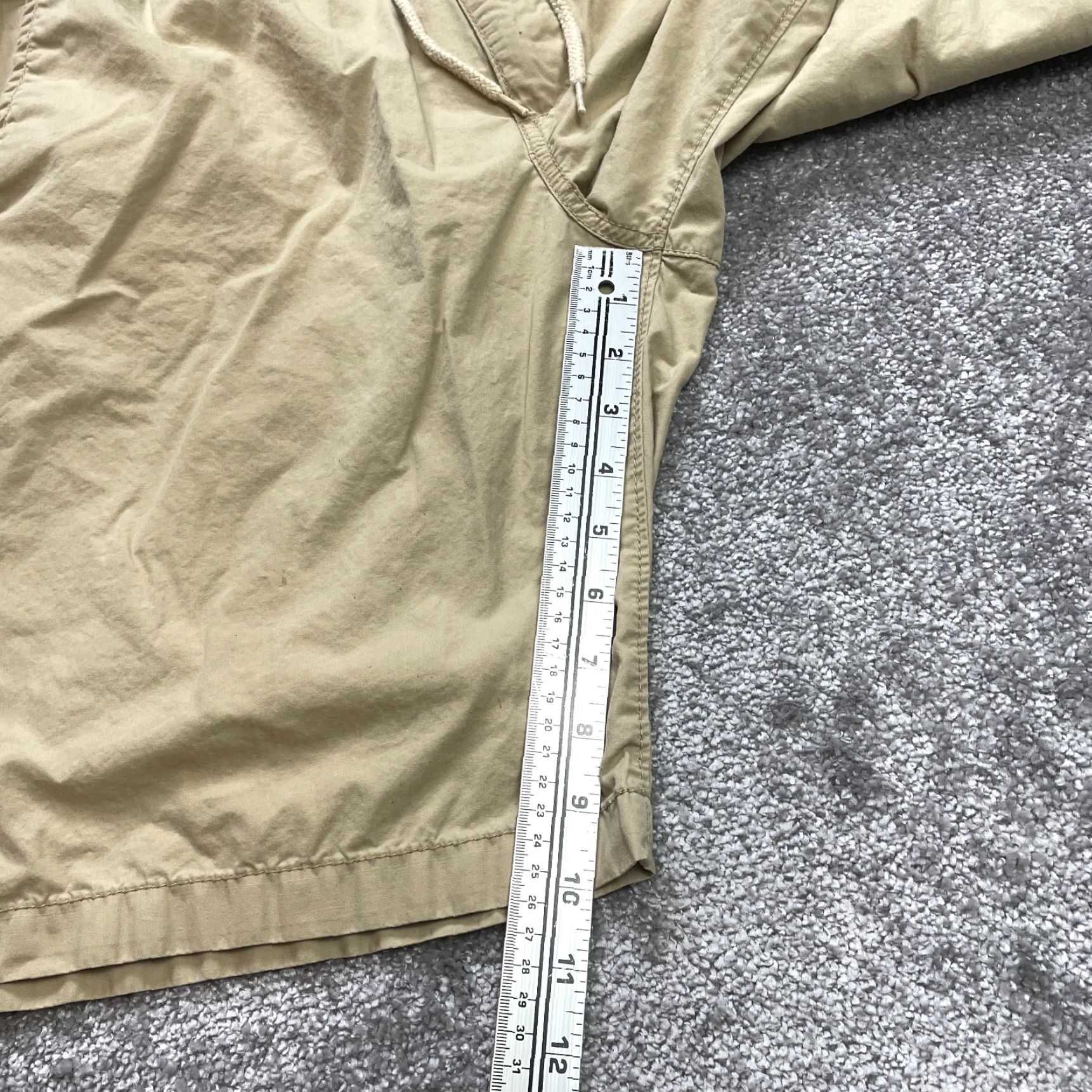 Vintage G & M Sweat Shorts Womens 36 Brown Drawstring Pockets 100% Cotton Regular Inseam 10 in Front Flat Front Casual Size 24" / US 00 / IT 34 - 3 Thumbnail