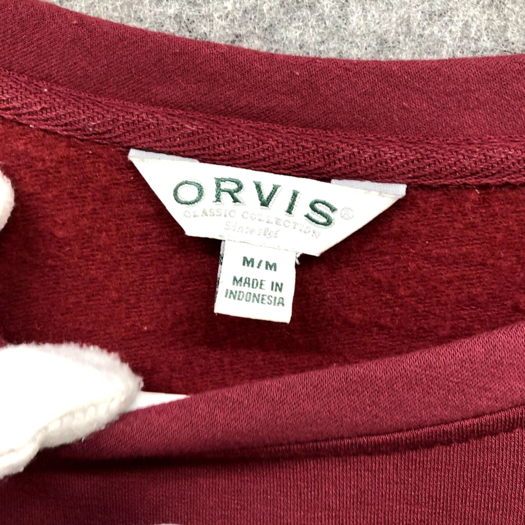 Orvis Orvis Sweatshirt Mens M Modal Blend Wine Red Crewneck Pullover Winter Size US M / EU 48-50 / 2 - 6 Thumbnail