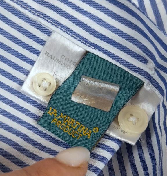 Polo Ralph Lauren Shirt Button Up La Martin Polo White Blue Horse Big Logo Size US M / EU 48-50 / 2 - 11 Thumbnail