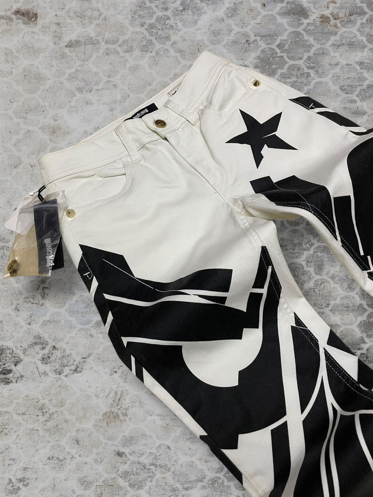 Just Cavalli Authentic Designer Just Cavalli Patterned Skinny Denim Size 24" / US 00 / IT 34 - 7 Thumbnail