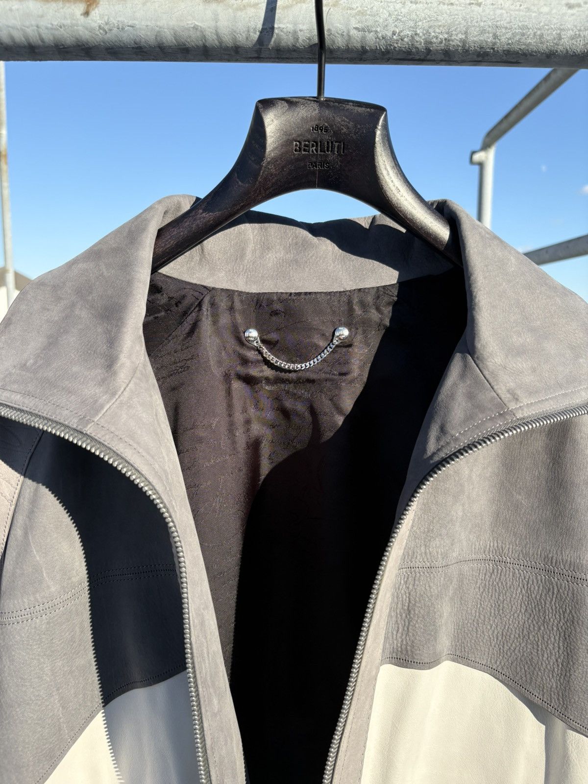 Berluti Berluti leather track jacket Size US M / EU 48-50 / 2 - 13 Thumbnail