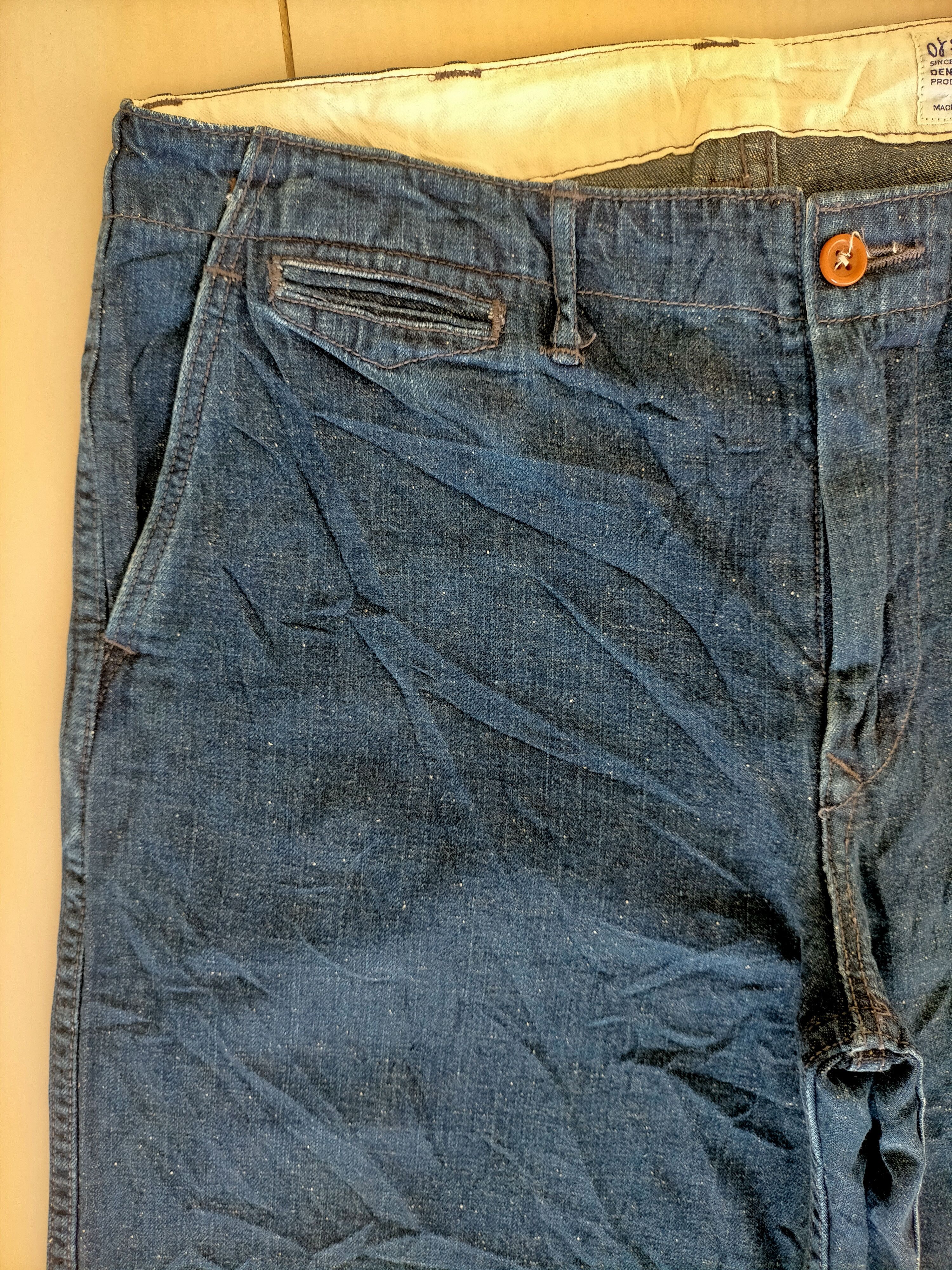Orslow Orslow Made in Japan Wide Leg Flare Buckle Blue Jeans Size US 32 / EU 48 - 5 Thumbnail