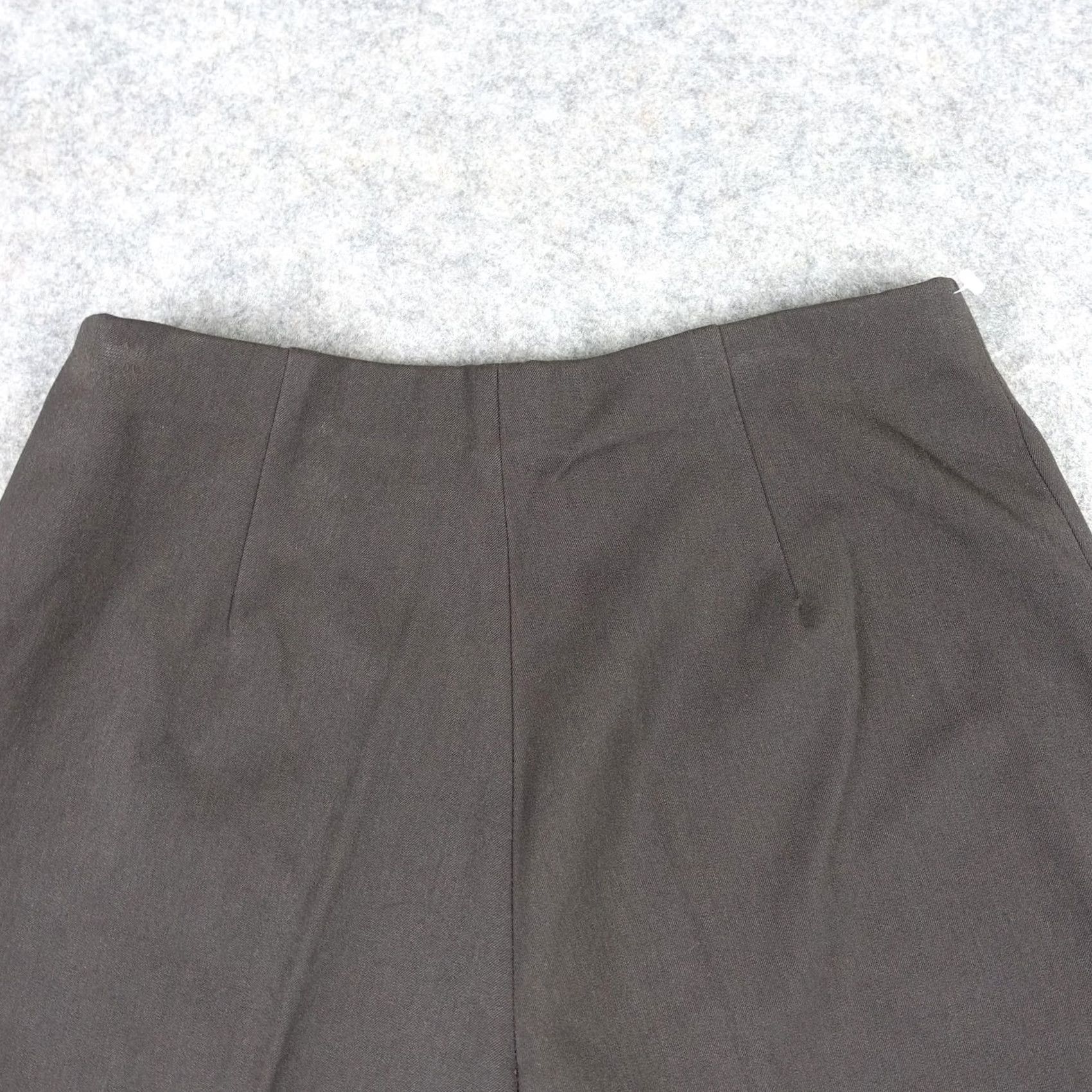 Vintage FABRIZIO GIANNI Pants Womens 8 Brown Stretch Tapered Dress Side Zip Made USA Shirt? Size 30" / US 8 / IT 44 - 7 Thumbnail