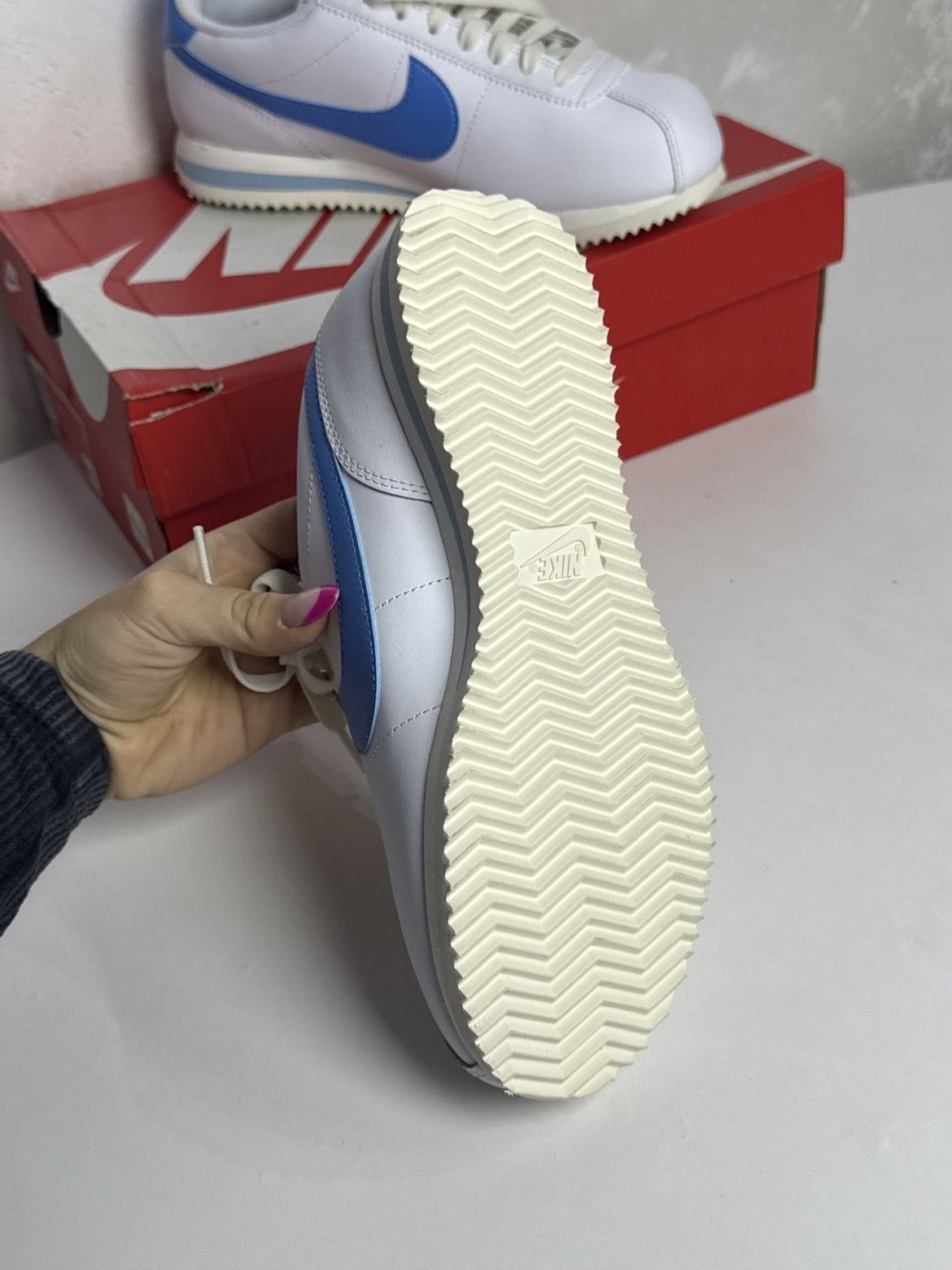 Nike White and blue nike cortez dn1791-102 retro vibe y2k style Size US 8 / IT 38 - 5 Thumbnail