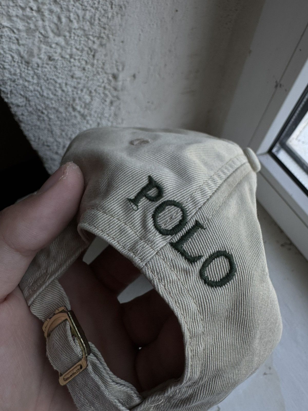 Polo Ralph Lauren Polo Ralph Lauren Vintage Rugby Beige Streetwear Cap y2k Size ONE SIZE - 7 Thumbnail