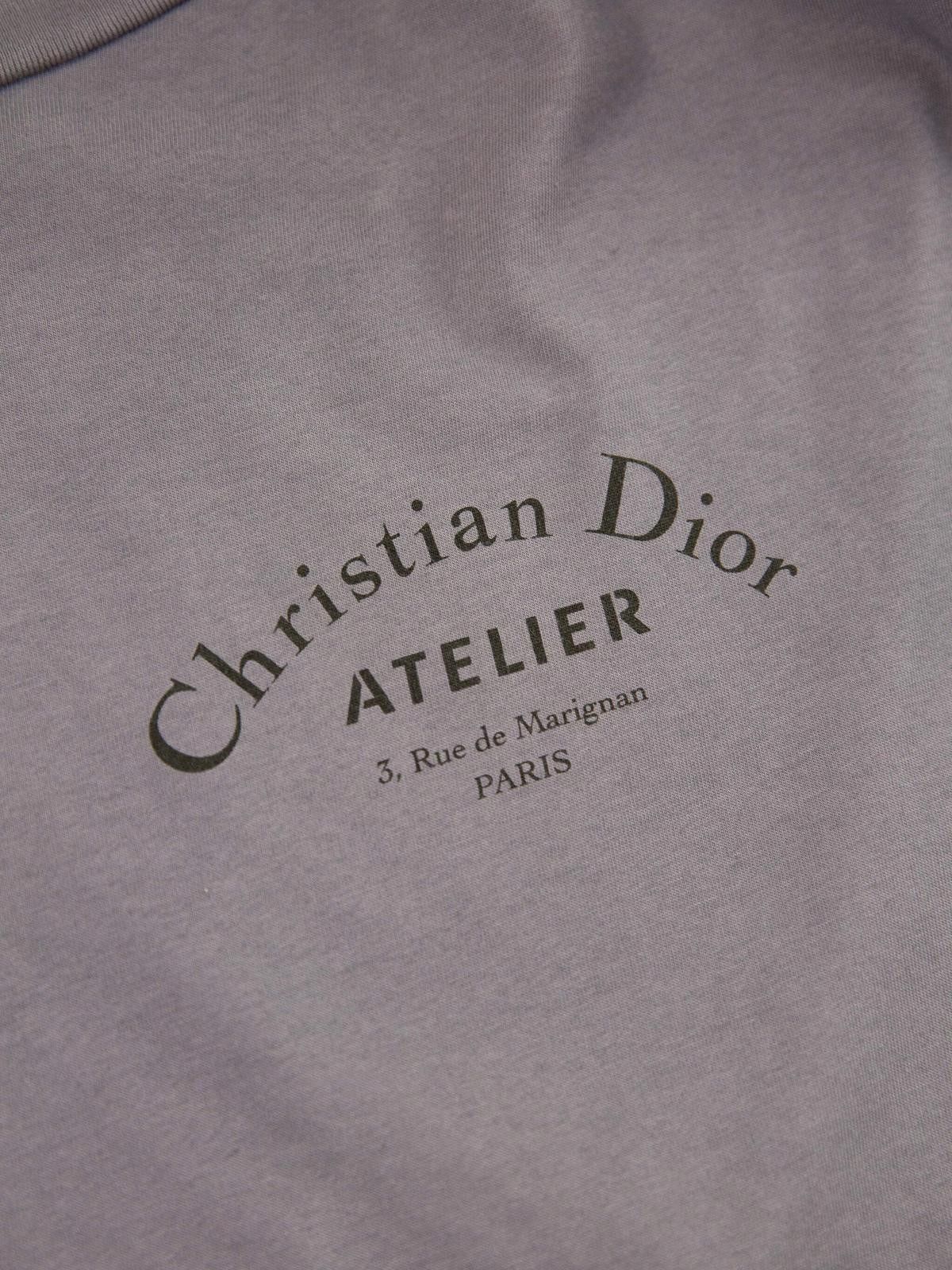Dior Dior Mens Atelier Purple Dyed T-Shirt X-Small Purple Size US XS / EU 42 / 0 - 4 Thumbnail