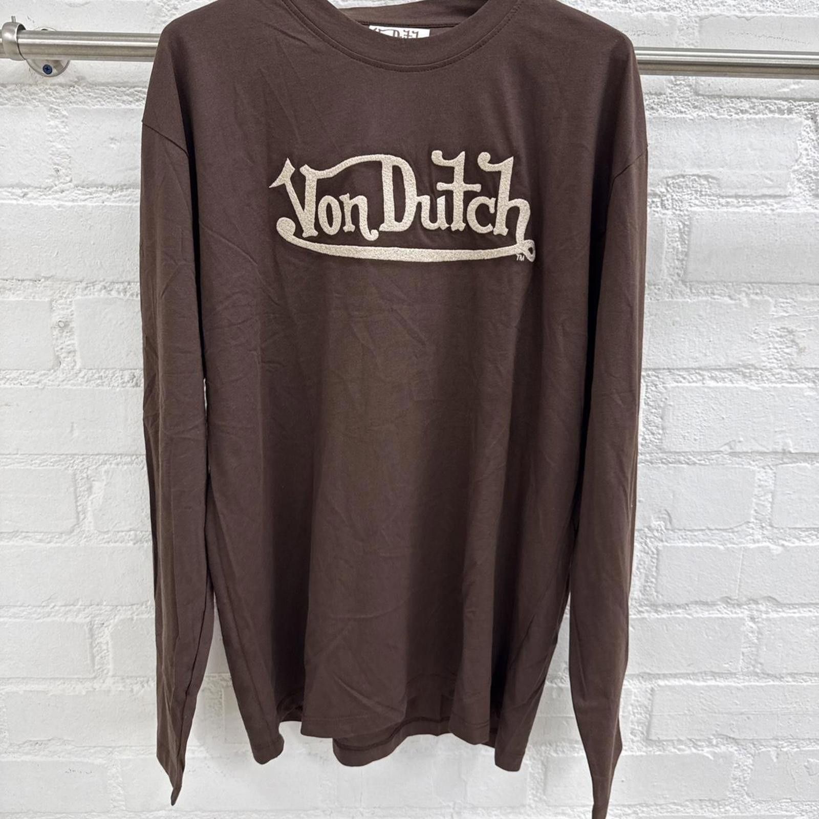 Von Dutch Von Dutch Brown New long sleeve shirt Size Extra Large Size US XL / EU 56 / 4 - 1 Thumbnail