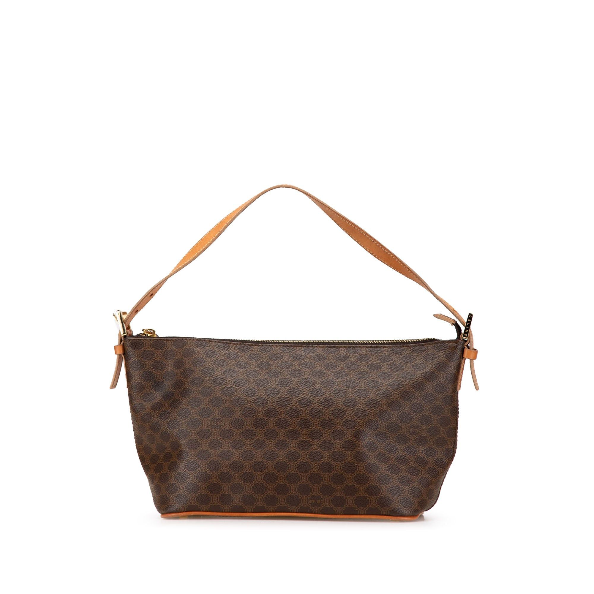 Celine Celine Macadam Coated Canvas Shoulder Bag Brown Size ONE SIZE - 1 Thumbnail