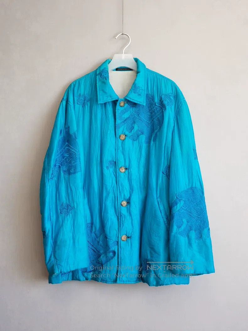 Yohji Yamamoto YOHJI YAMAMOTO Silk Embroidered Cotton Jacket Size US M / EU 48-50 / 2 - 1 Thumbnail