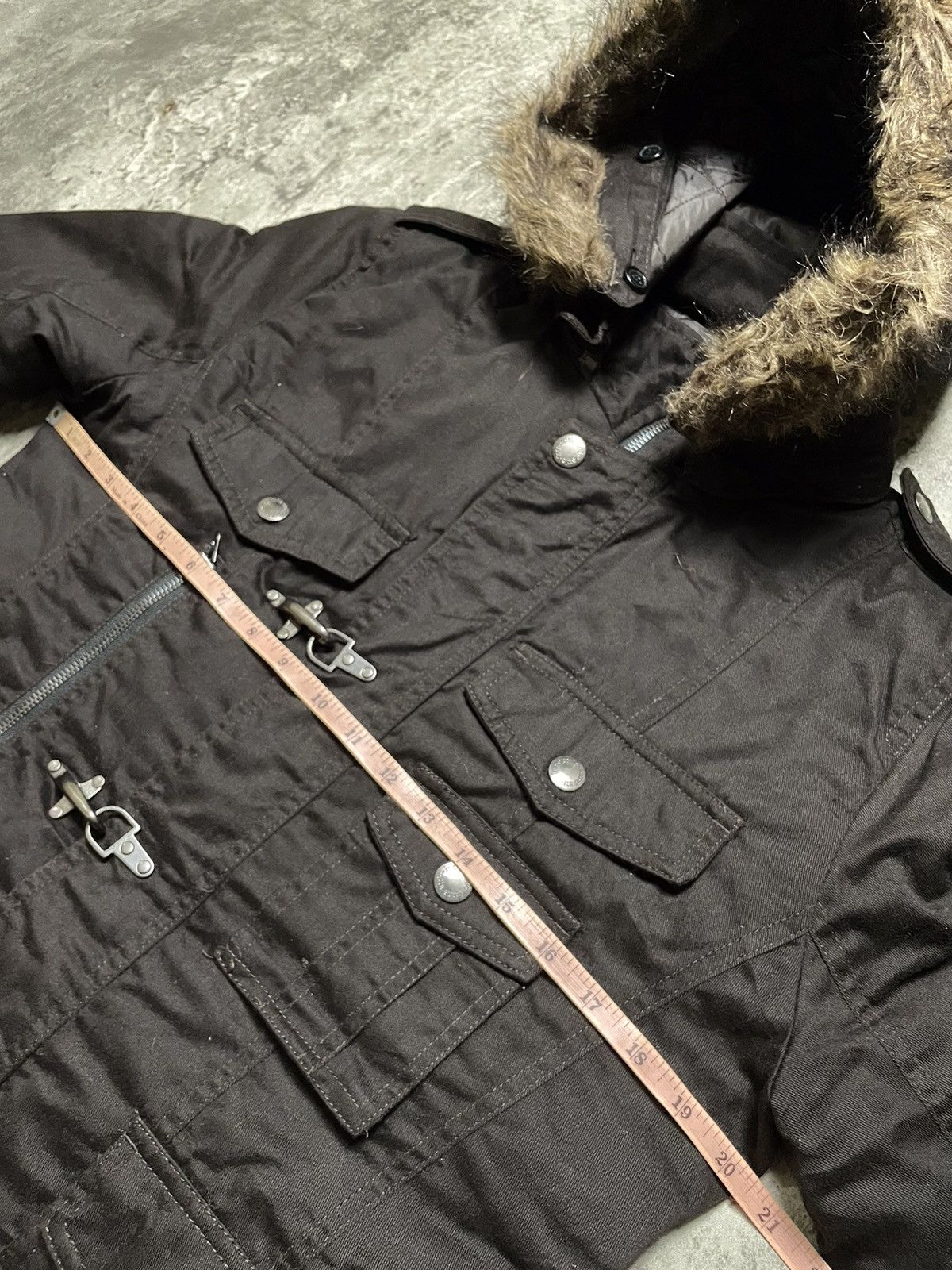 In The Attic In The Attic Fur Hooded Parka Jacket Vkei Style Size US M / EU 48-50 / 2 - 10 Thumbnail