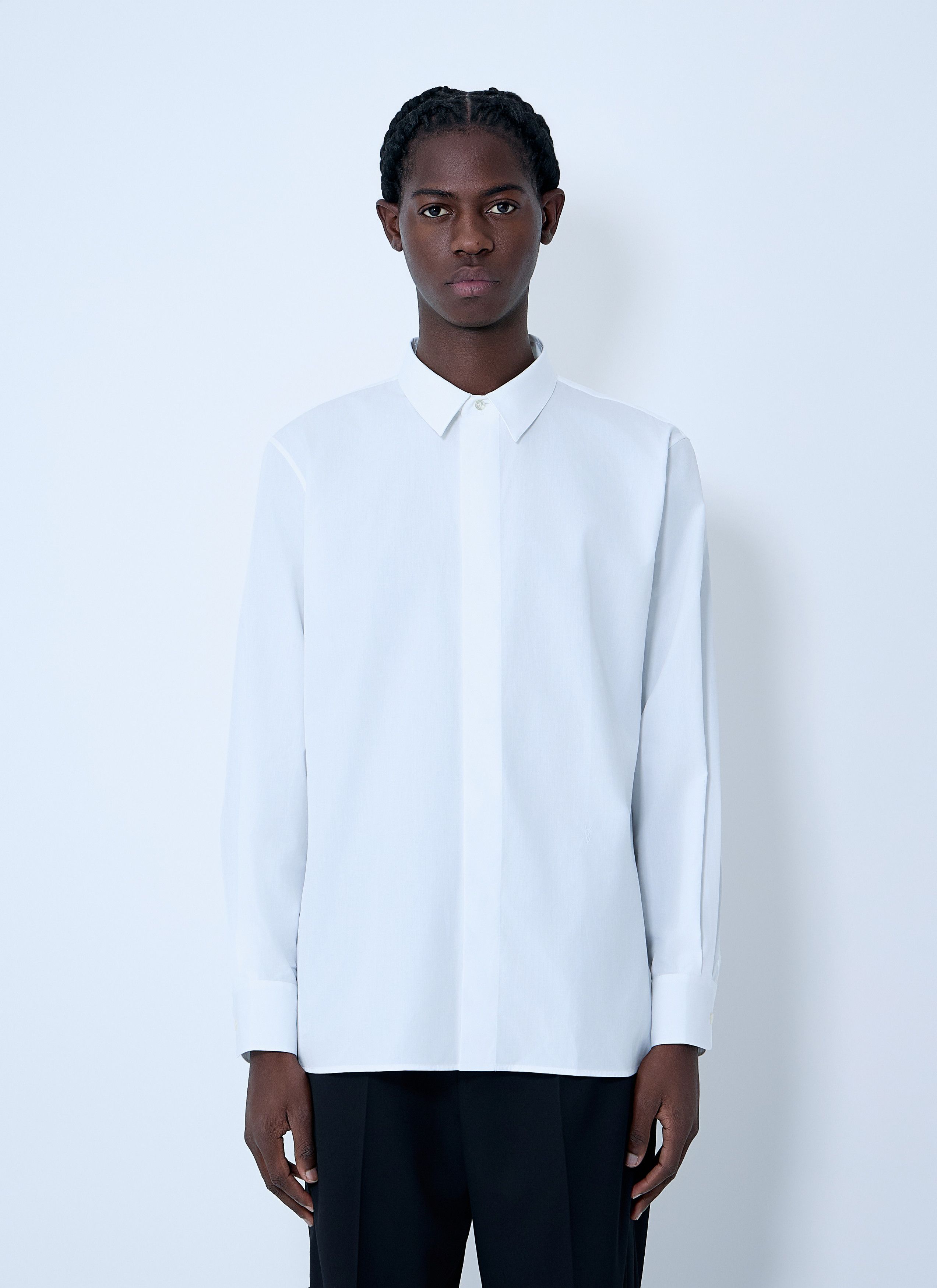 Saint Laurent Paris Poplin Shirt Size US S / EU 44-46 / 1 - 1 Thumbnail