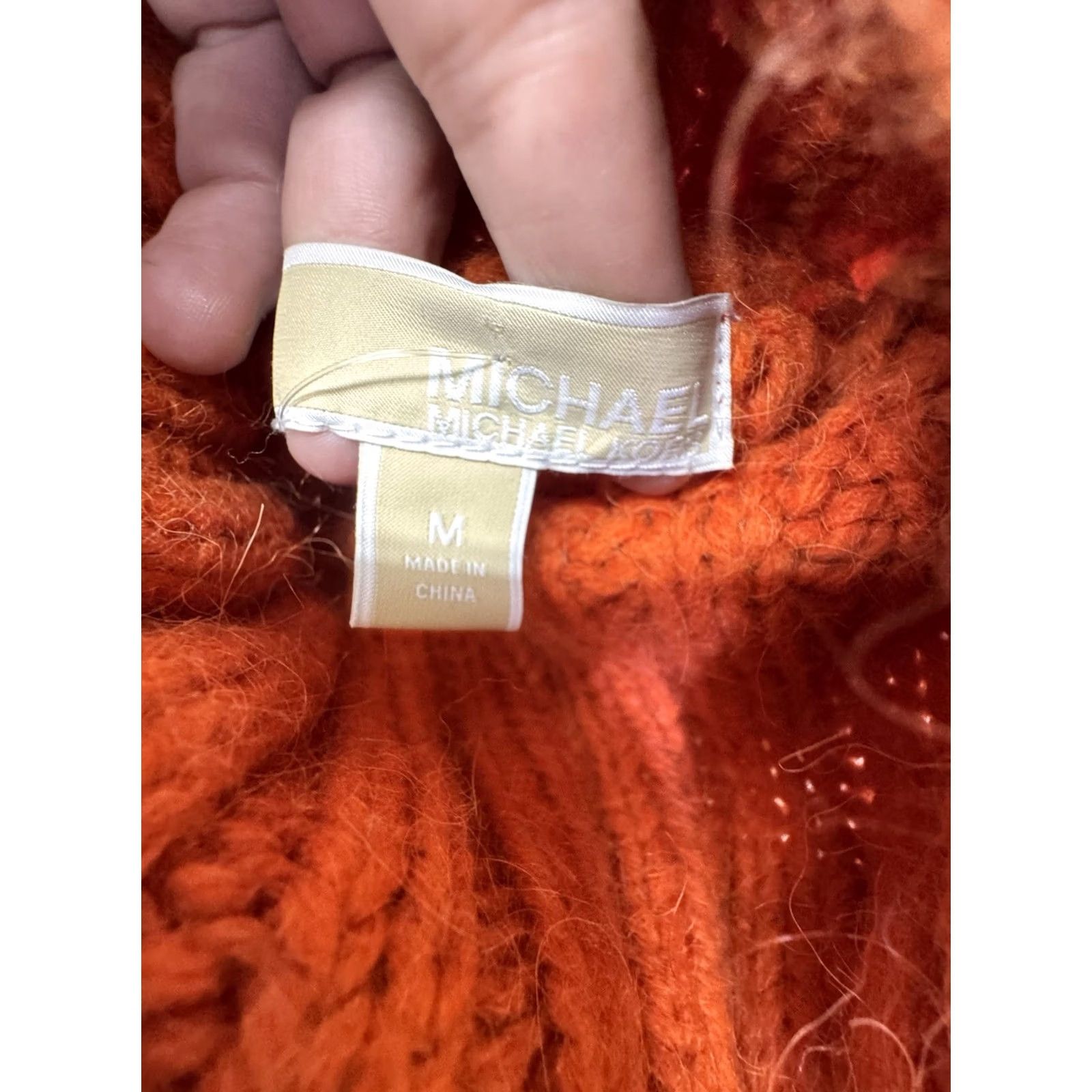 Michael Kors michael michael kors Cable Knit Sweater Turtle Kneck Crop Top Ombré Size Medium Size M / US 6-8 / IT 42-44 - 5 Thumbnail