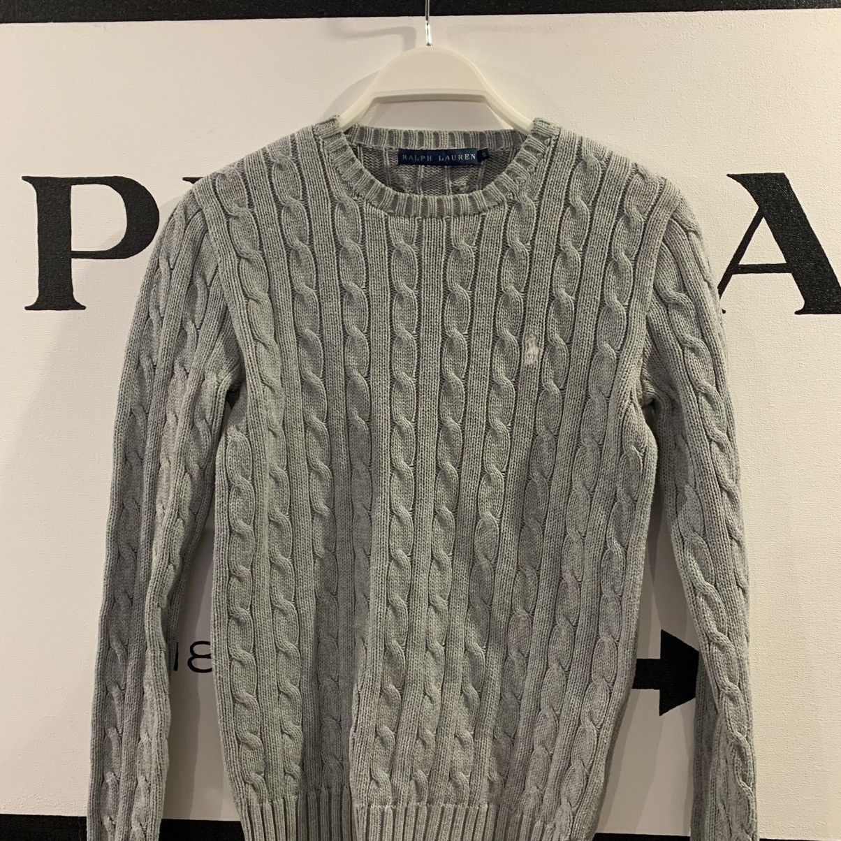 Polo Ralph Lauren Vintage Polo Ralph Lauren Gray Knited Sweater Size S Size S / US 4 / IT 40 - 2 Thumbnail