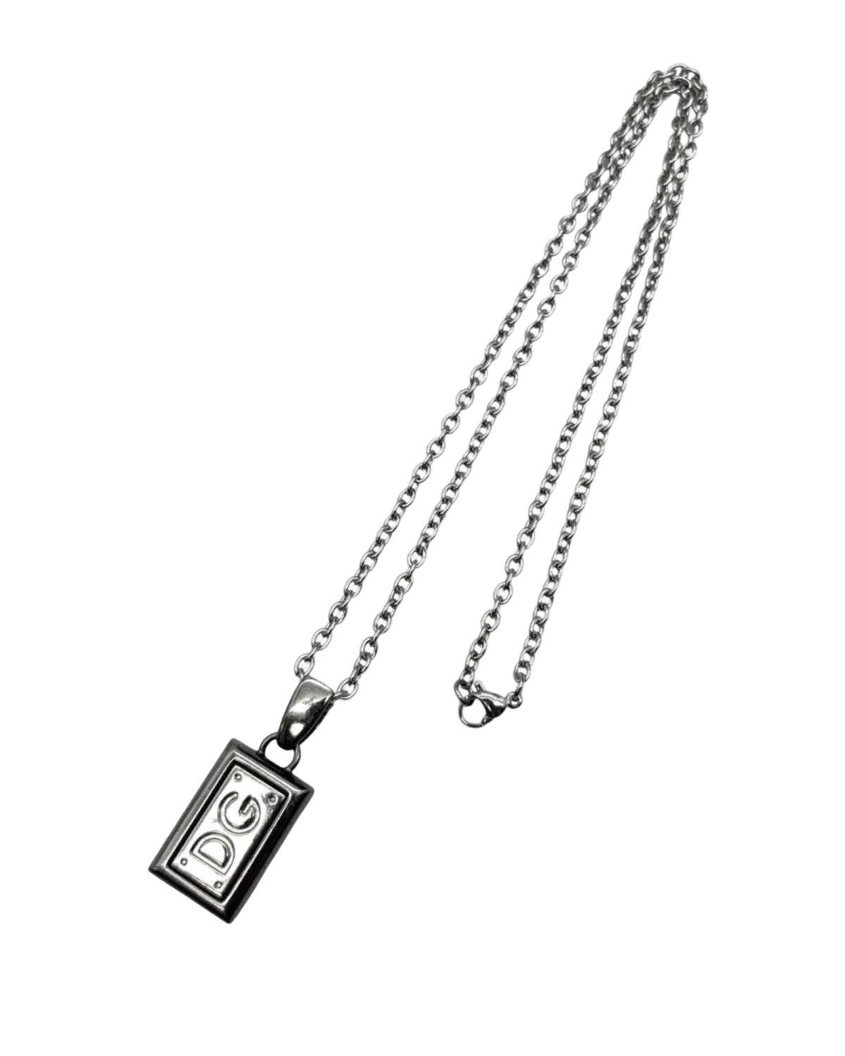 Dolce & Gabbana Plate Logo Pendant Necklace Size ONE SIZE - 4 Thumbnail