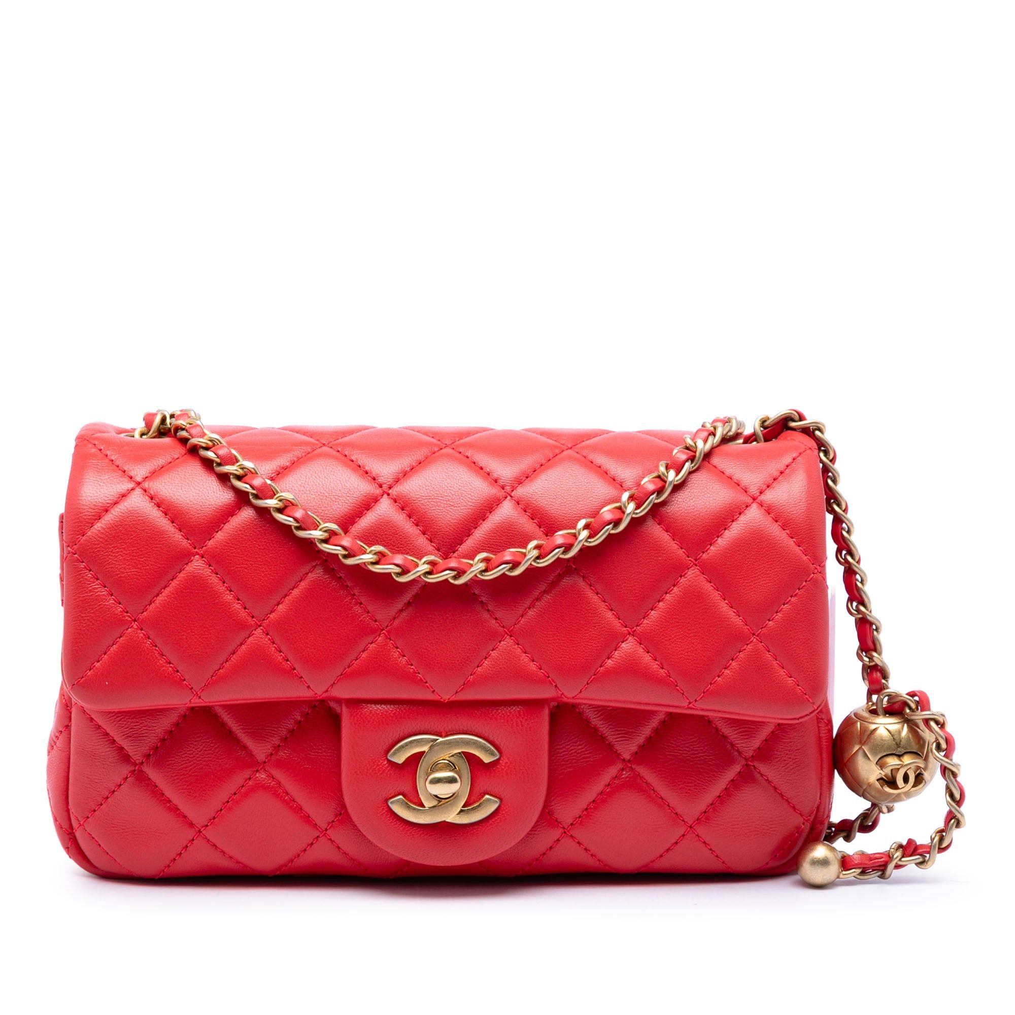 Chanel Mini Rectangular Classic Lambskin Pearl Crush Single Flap Size ONE SIZE - 1 Thumbnail