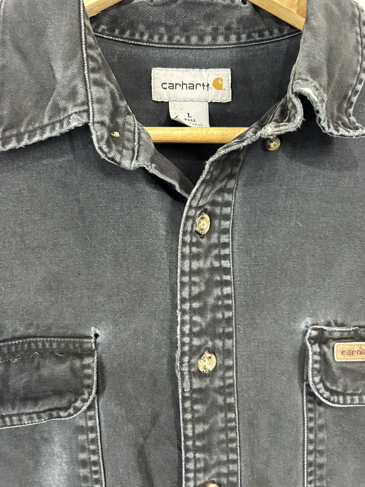 Carhartt Vintage Distressed Carhartt workshirt Size US L / EU 52-54 / 3 - 10 Thumbnail