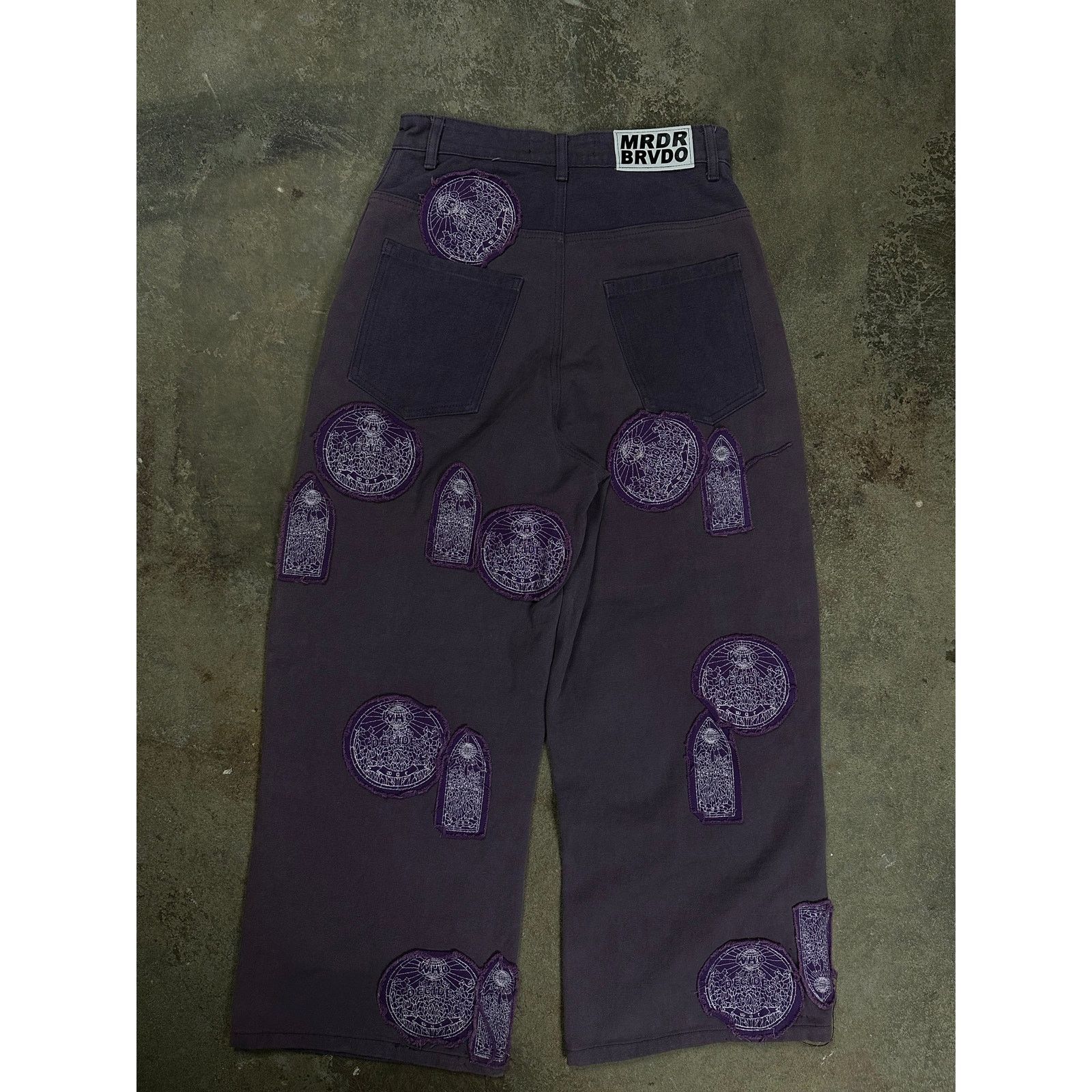 Who Decides War WDW Patchwork Cargo Pants Purple Used 30 Size US 30 / EU 46 - 2 Thumbnail