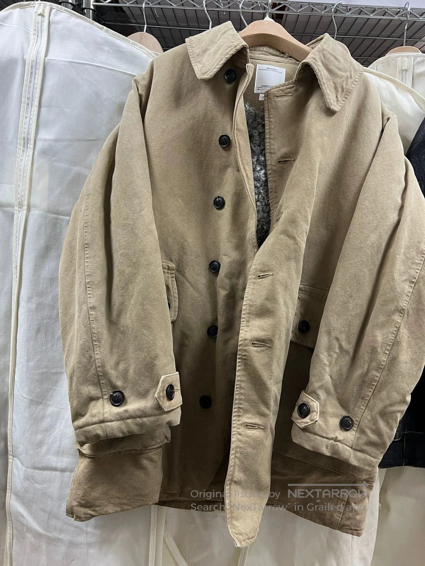 Visvim visvim winfield shearling coat in beige. Size US S / EU 44-46 / 1 - 1 Thumbnail