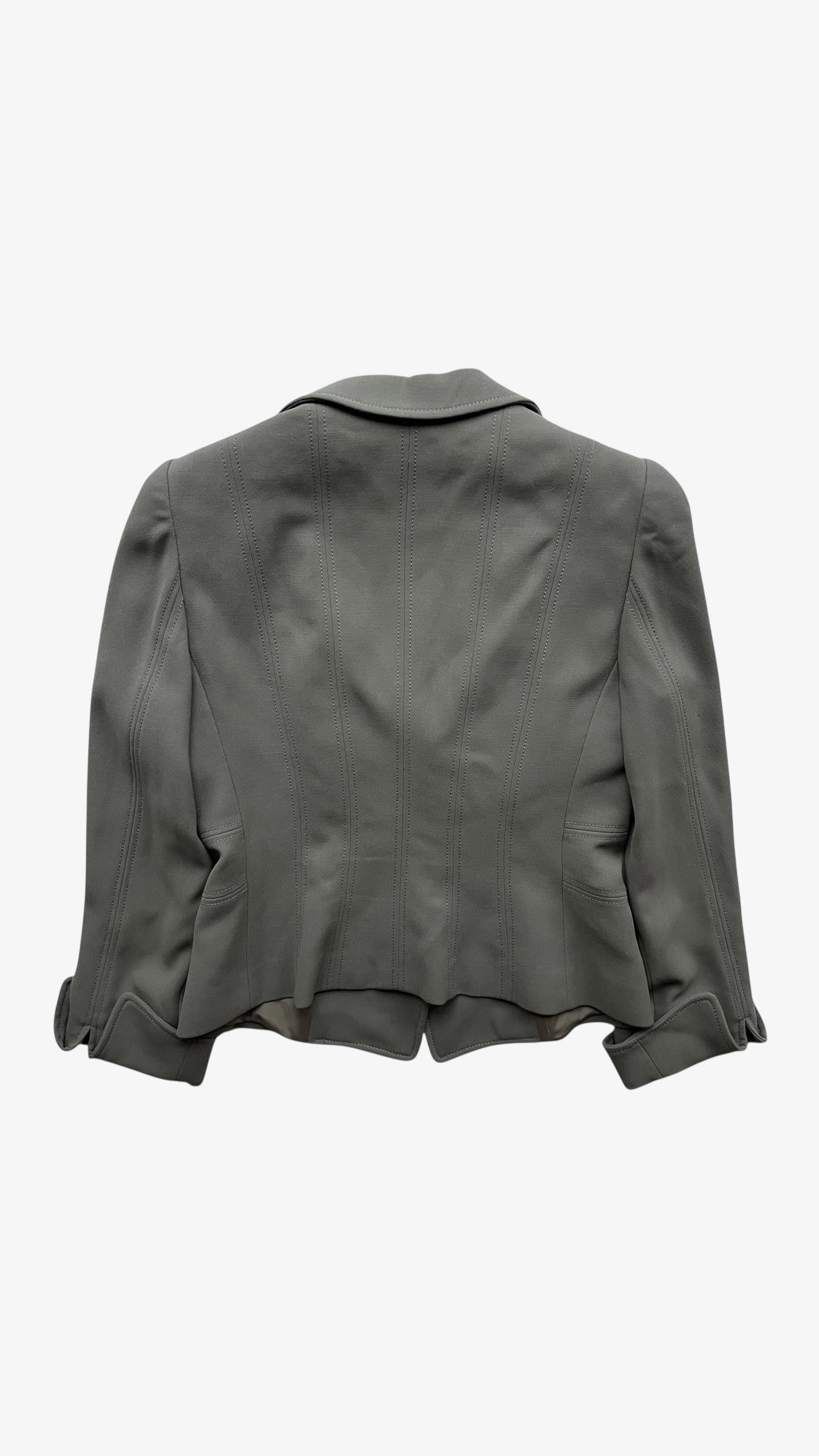 Armani Vintage Y2K Women's Armani Collezioni Grey Blazer Size S / US 4 / IT 40 - 2 Thumbnail