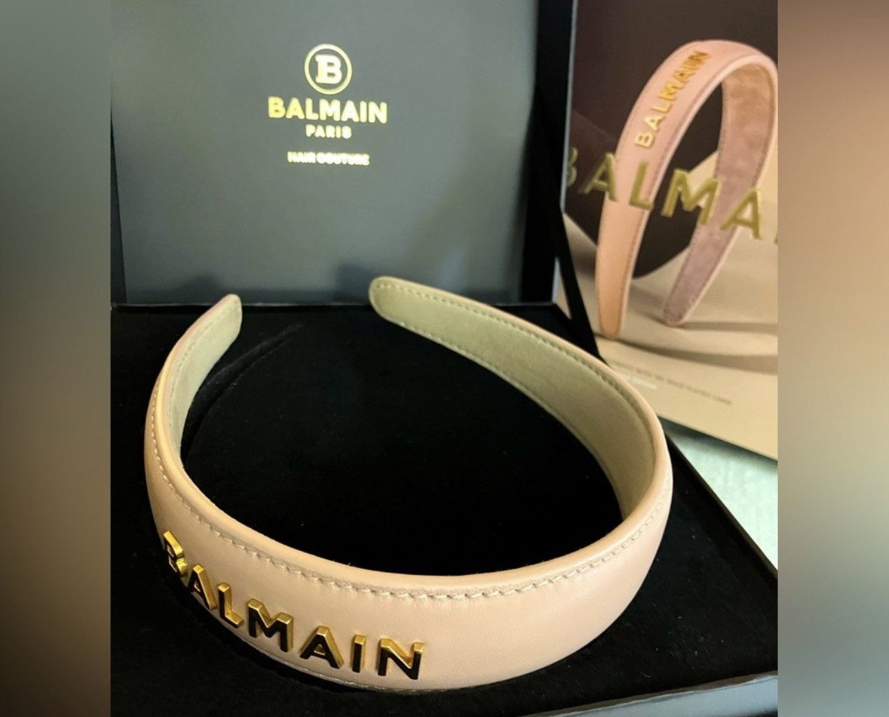 Balmain Balmain Hair Couture Leather Headband Size ONE SIZE - 8 Thumbnail