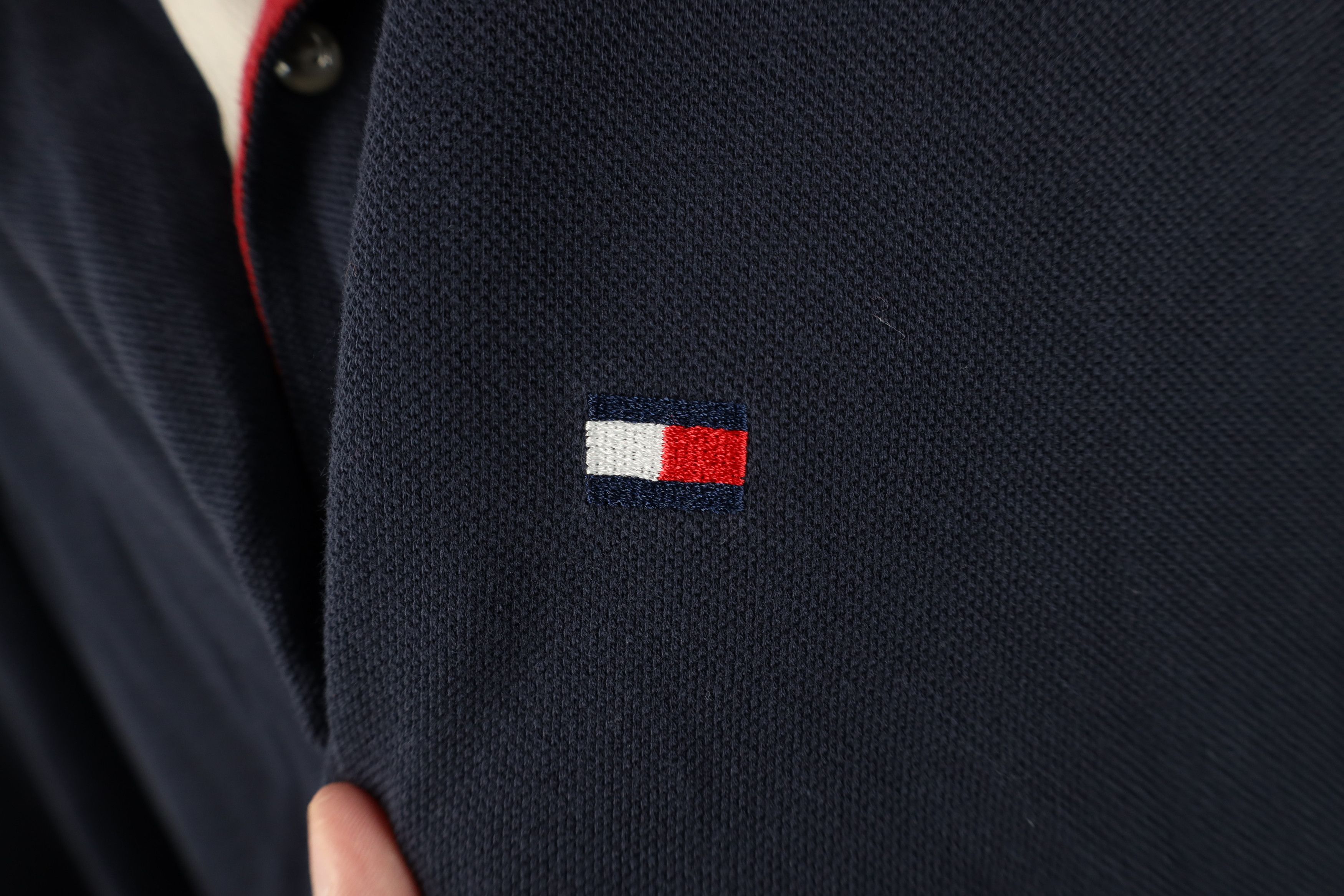Tommy Hilfiger Vintage 90s Tommy Hilfiger Big Logo Long Sleeve Rugby Polo Size US L / EU 52-54 / 3 - 5 Thumbnail